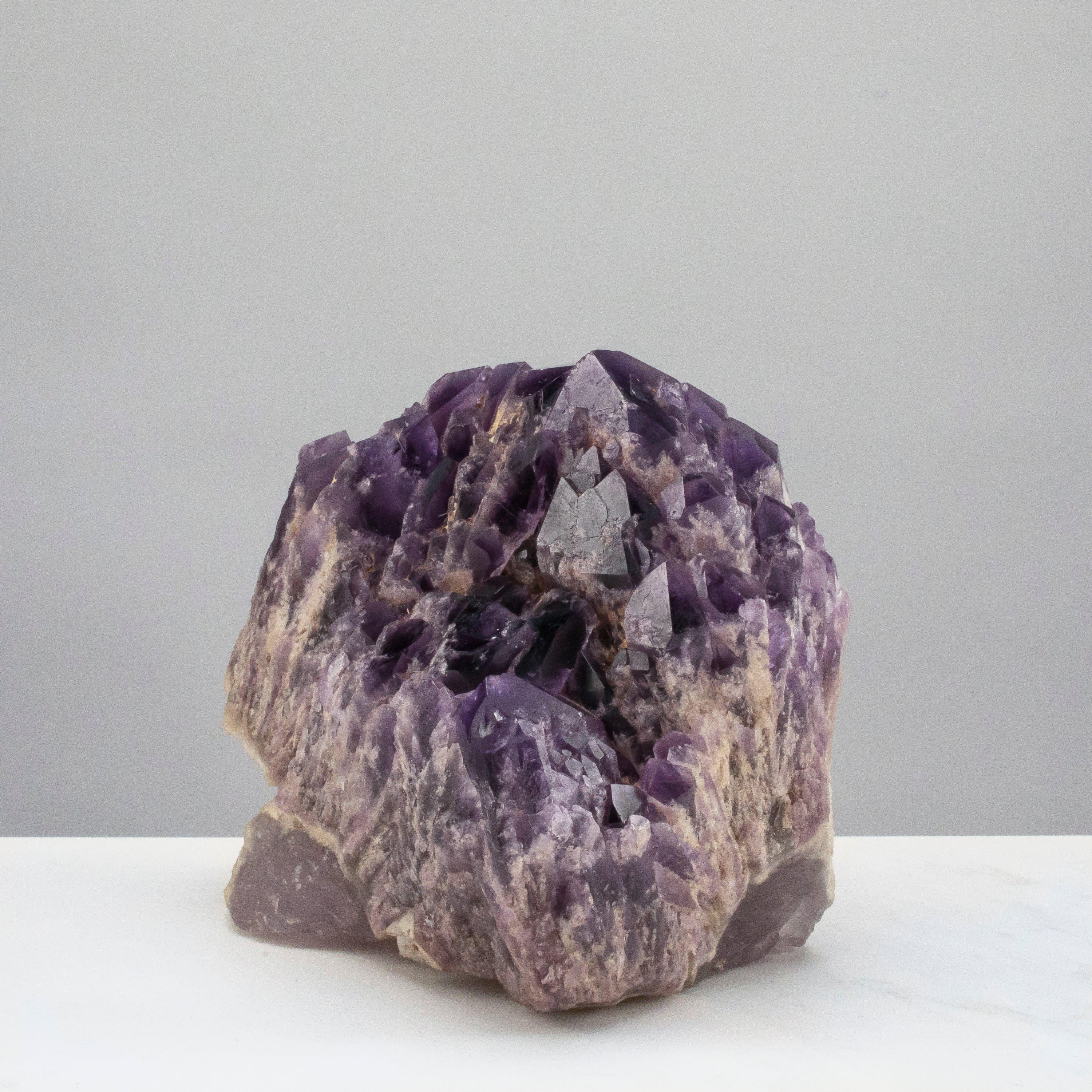 Kalifano Amethyst Elestial Amethyst Cluster Point from Brazil - 9.2lbs / 7.5" ALW2400.001