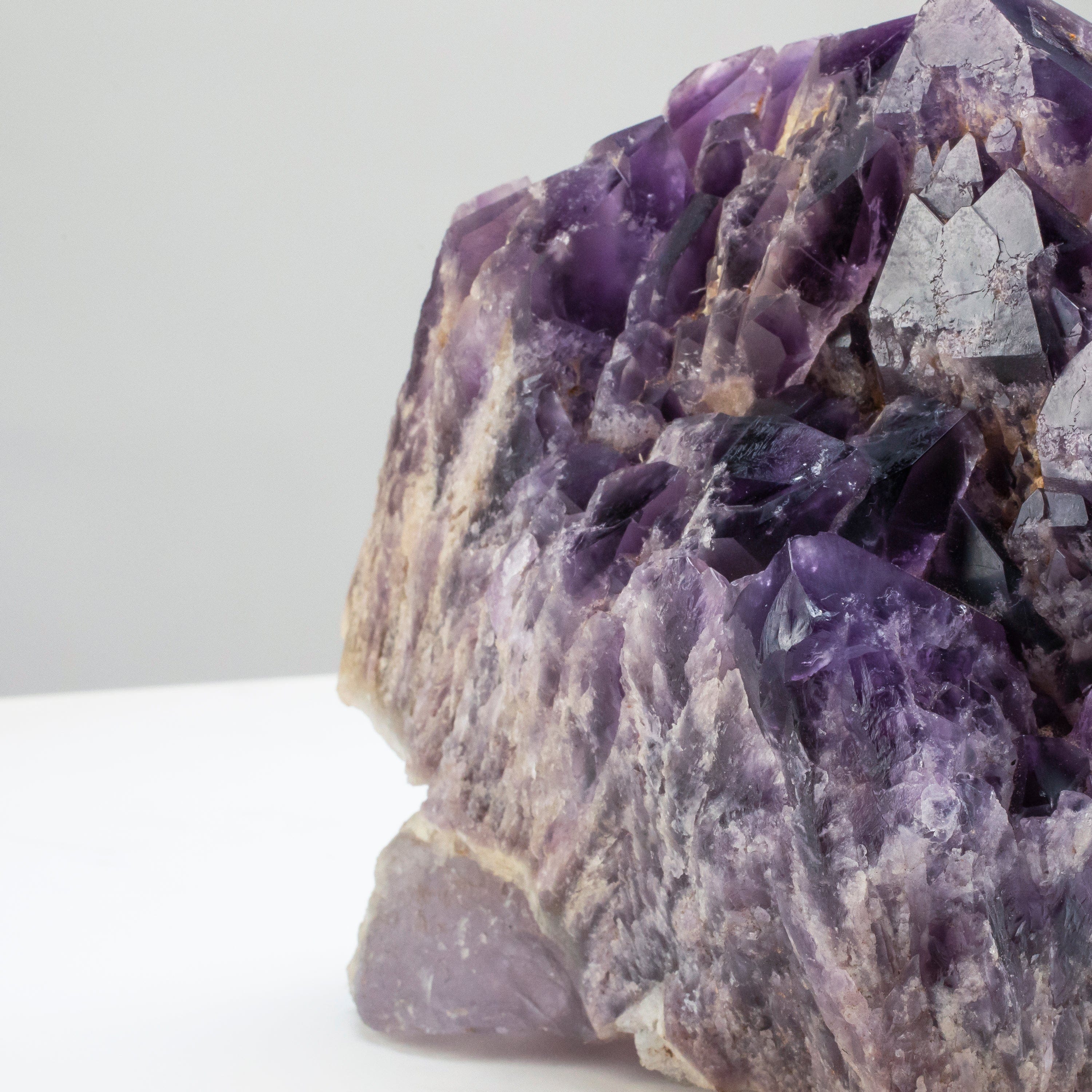 Kalifano Amethyst Elestial Amethyst Cluster Point from Brazil - 9.2lbs / 7.5" ALW2400.001