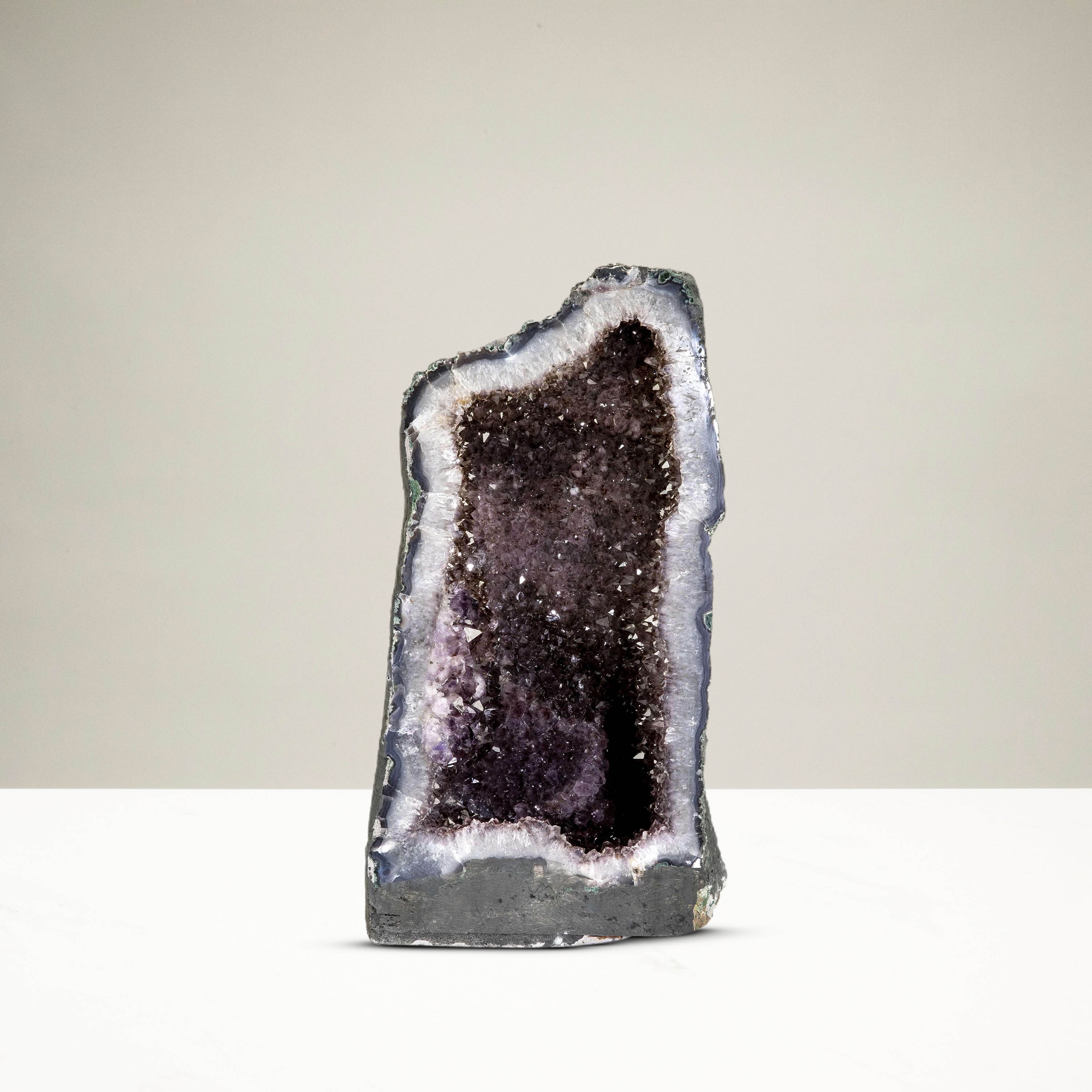 Kalifano Amethyst Natural Brazilian Amethyst Crystal Geode Cathedral - 20 in / 58 lbs BAG5100.005