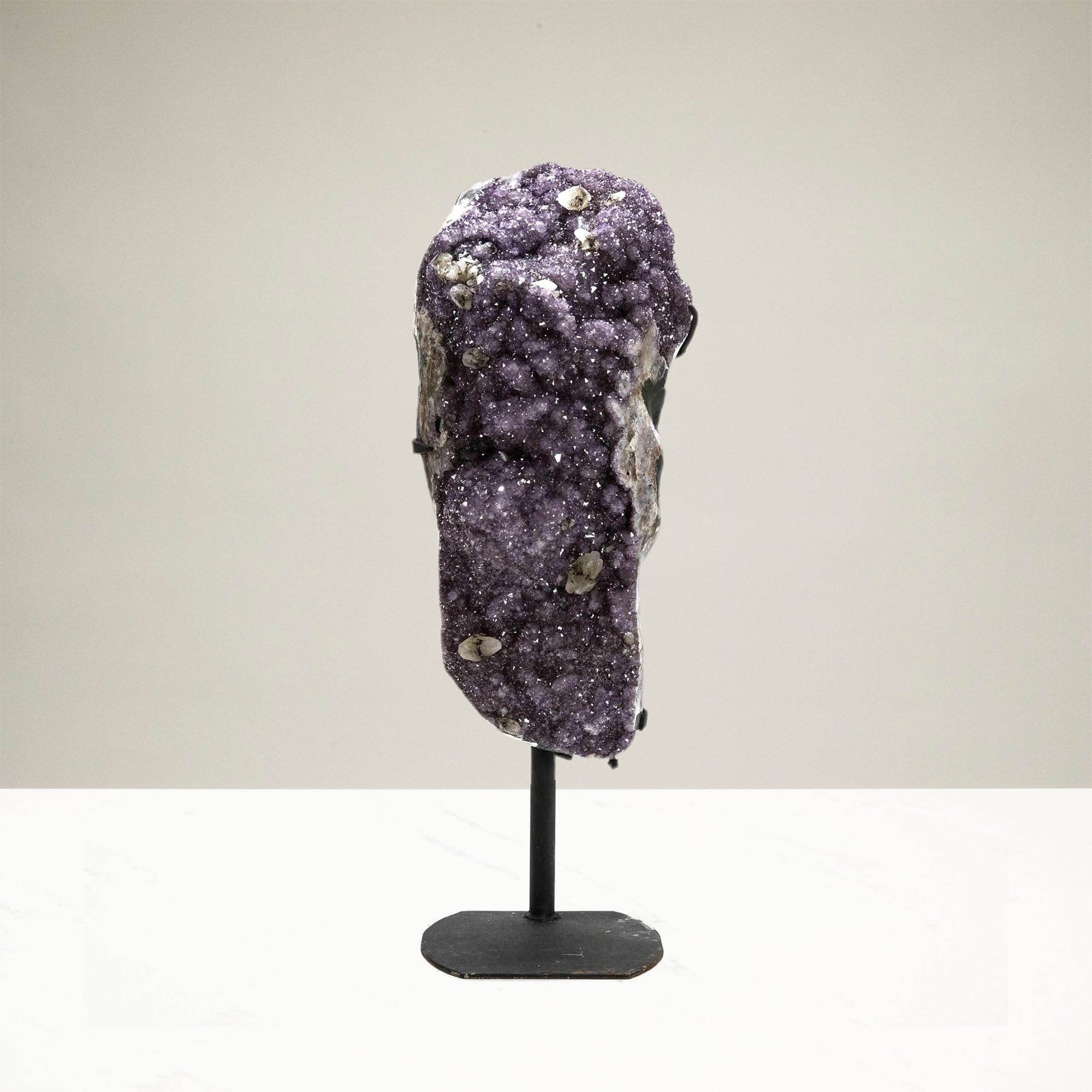 Kalifano Amethyst Natural Brazilian Amethyst Geode on Custom Stand - 37 in / 130 lbs BAG16000.003