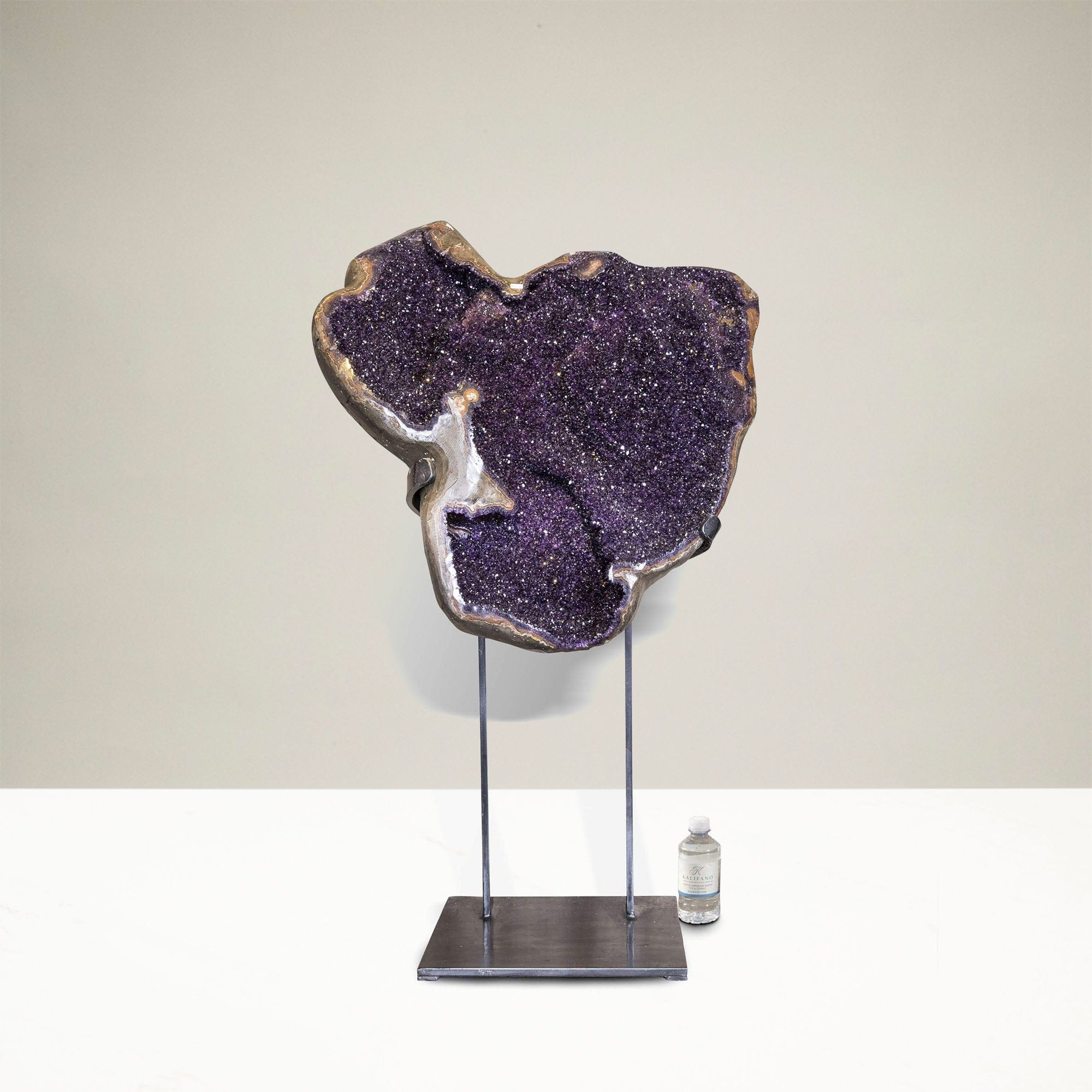 Kalifano Amethyst Natural Uruguayan Amethyst Geode on Custom Stand - 45 in / 240 lbs UAG66000.001