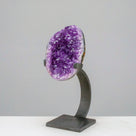 Small Uruguayan Amethyst Geode on Custom Stand - 8