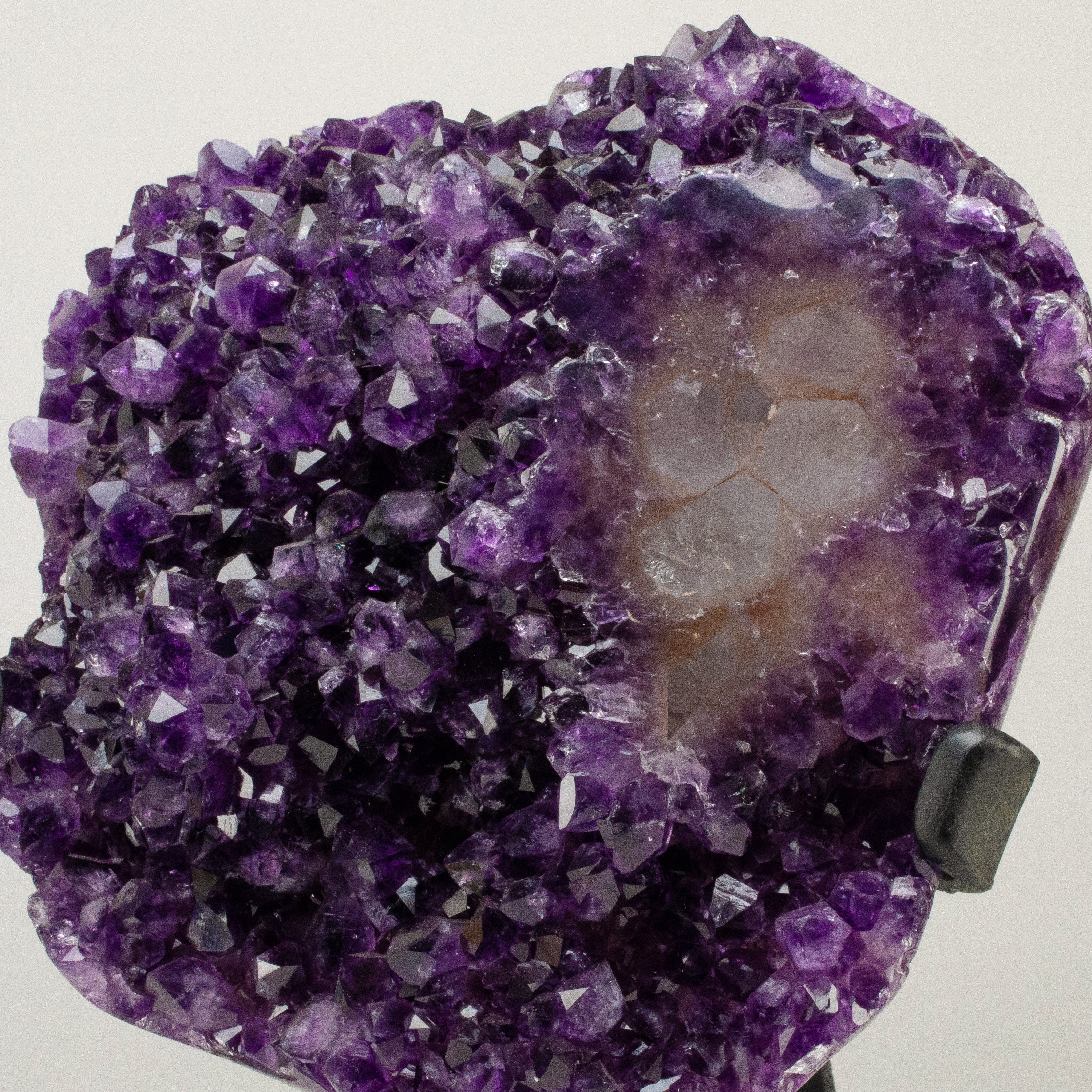 Kalifano Amethyst Uruguayan Amethyst Geode on Custom Stand - 14" / 17 lbs UAG7600.007