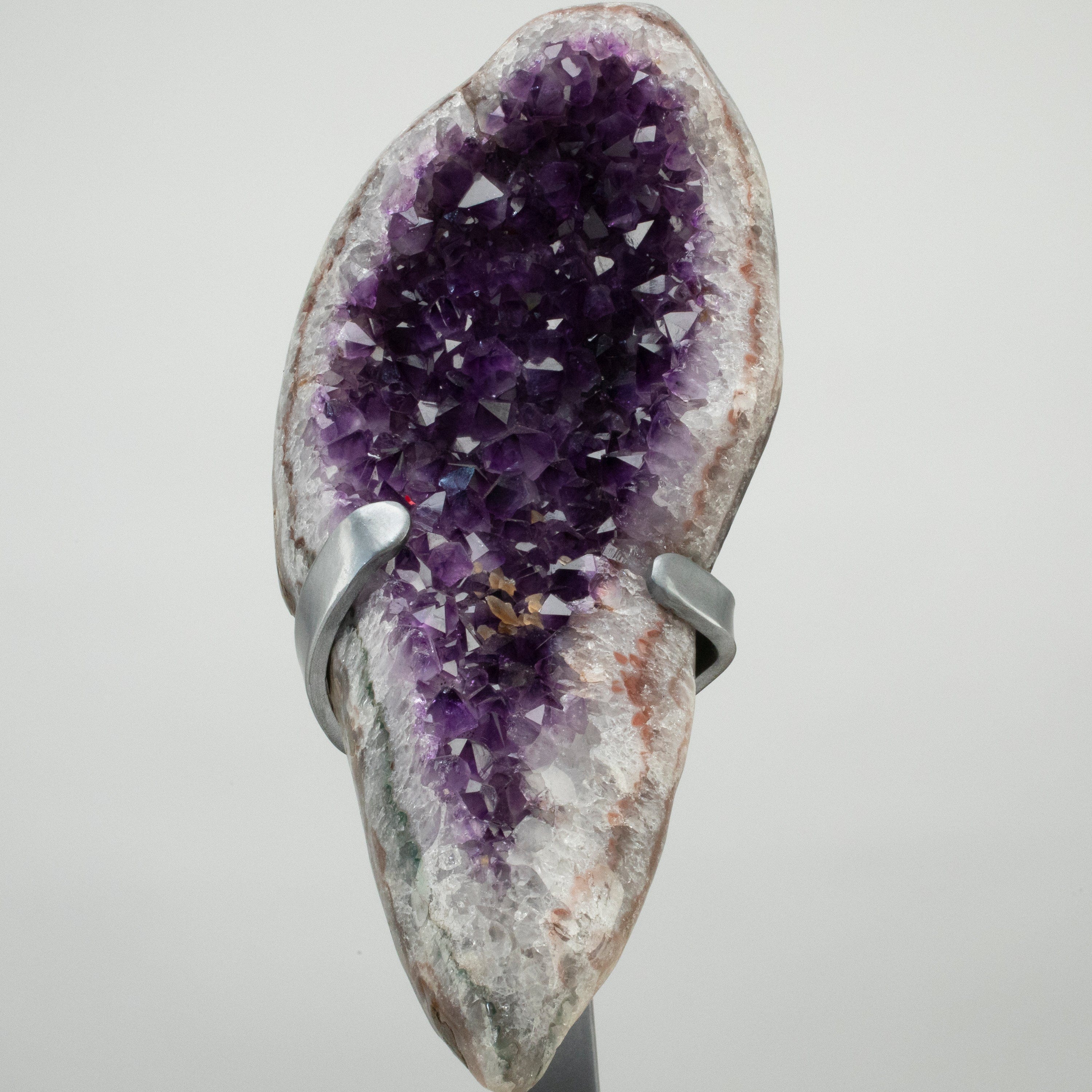 Kalifano Amethyst Uruguayan Amethyst Geode on Custom Stand - 17" / 19 lbs UAG4800.019