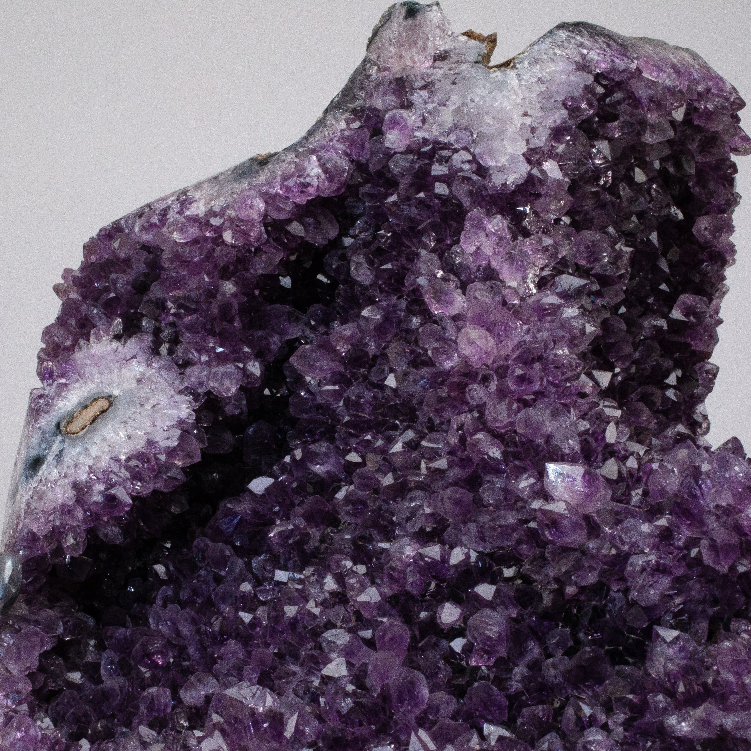 Kalifano Amethyst Uruguayan Amethyst Geode on Custom Stand - 18.5" / 30 lbs UAG9600.006