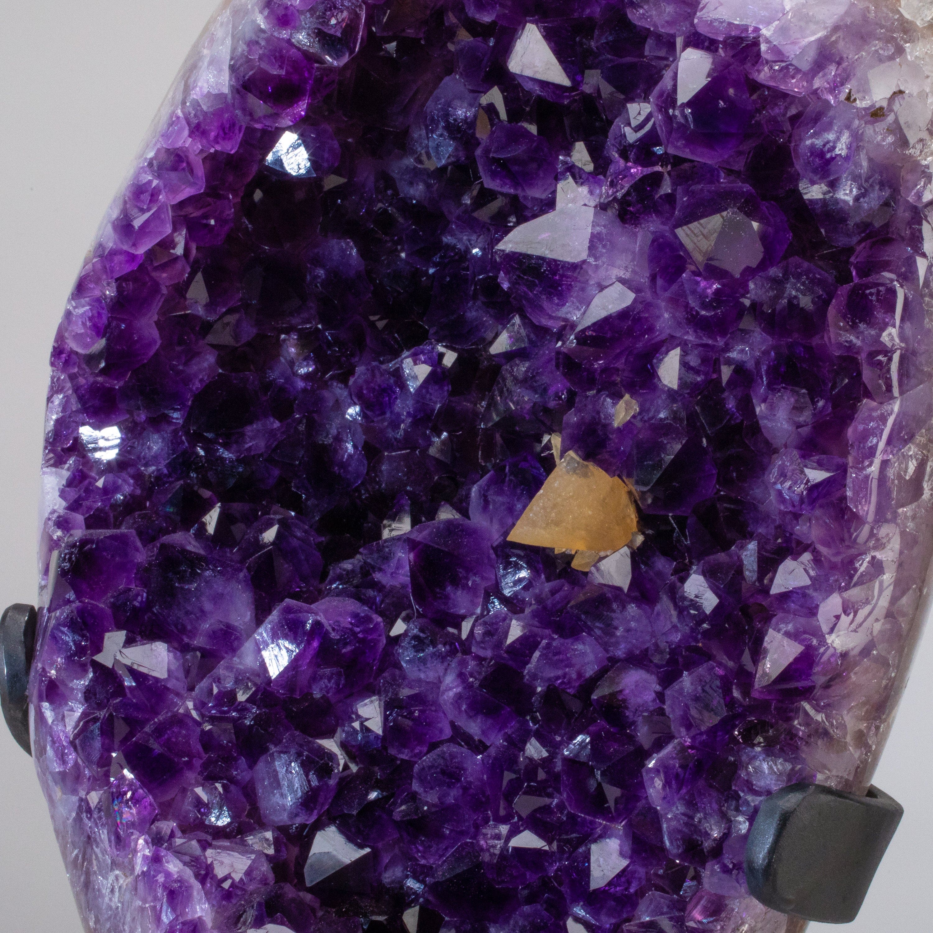 Kalifano Amethyst Uruguayan Amethyst Geode on Custom Stand - 19" / 30 lbs UAG14400.001