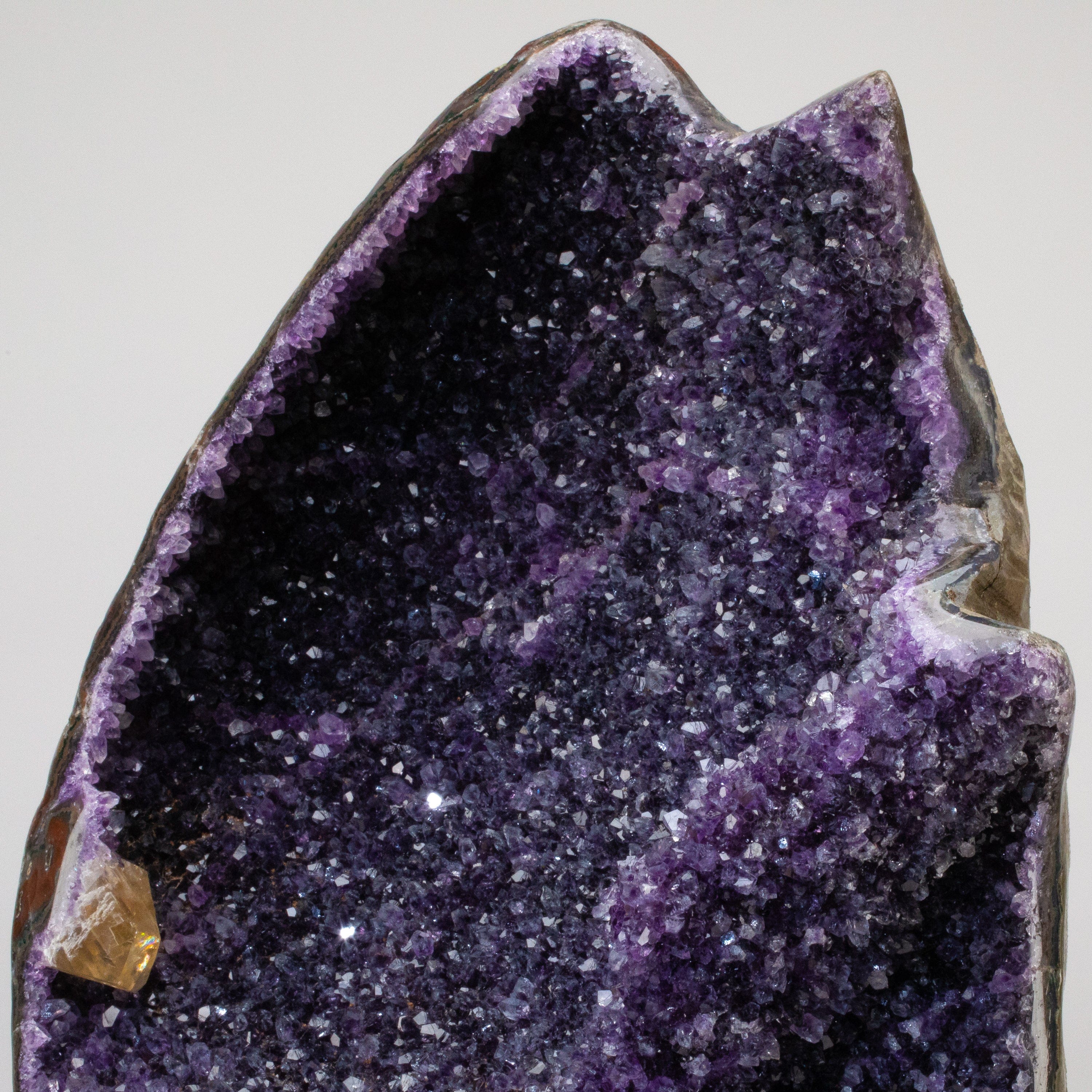 Kalifano Amethyst Uruguayan Amethyst Geode on Custom Stand - 21" / 29 lbs UAG7200.007