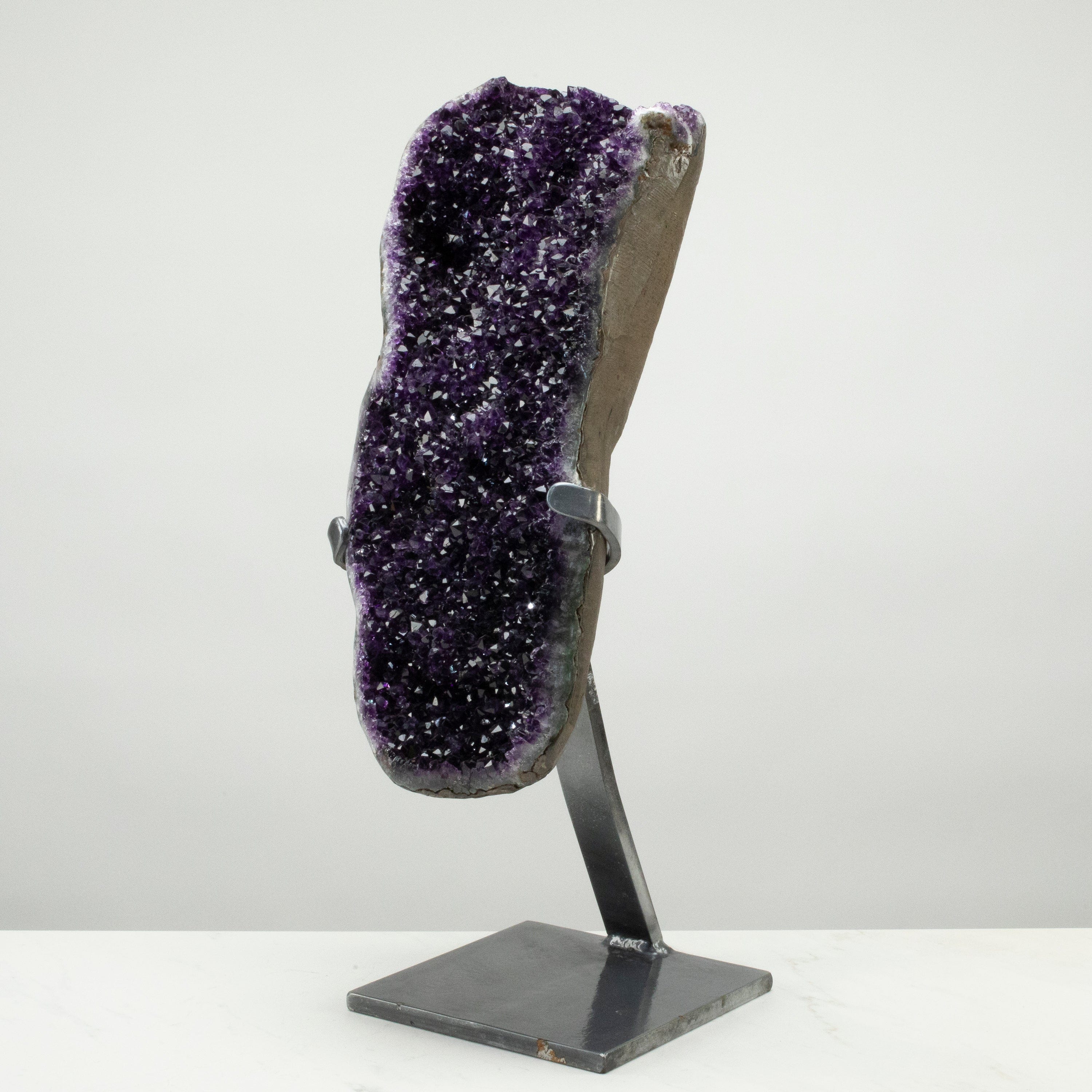 Kalifano Amethyst Uruguayan Amethyst Geode on Custom Stand - 22" / 44 lbs UAG22000.003