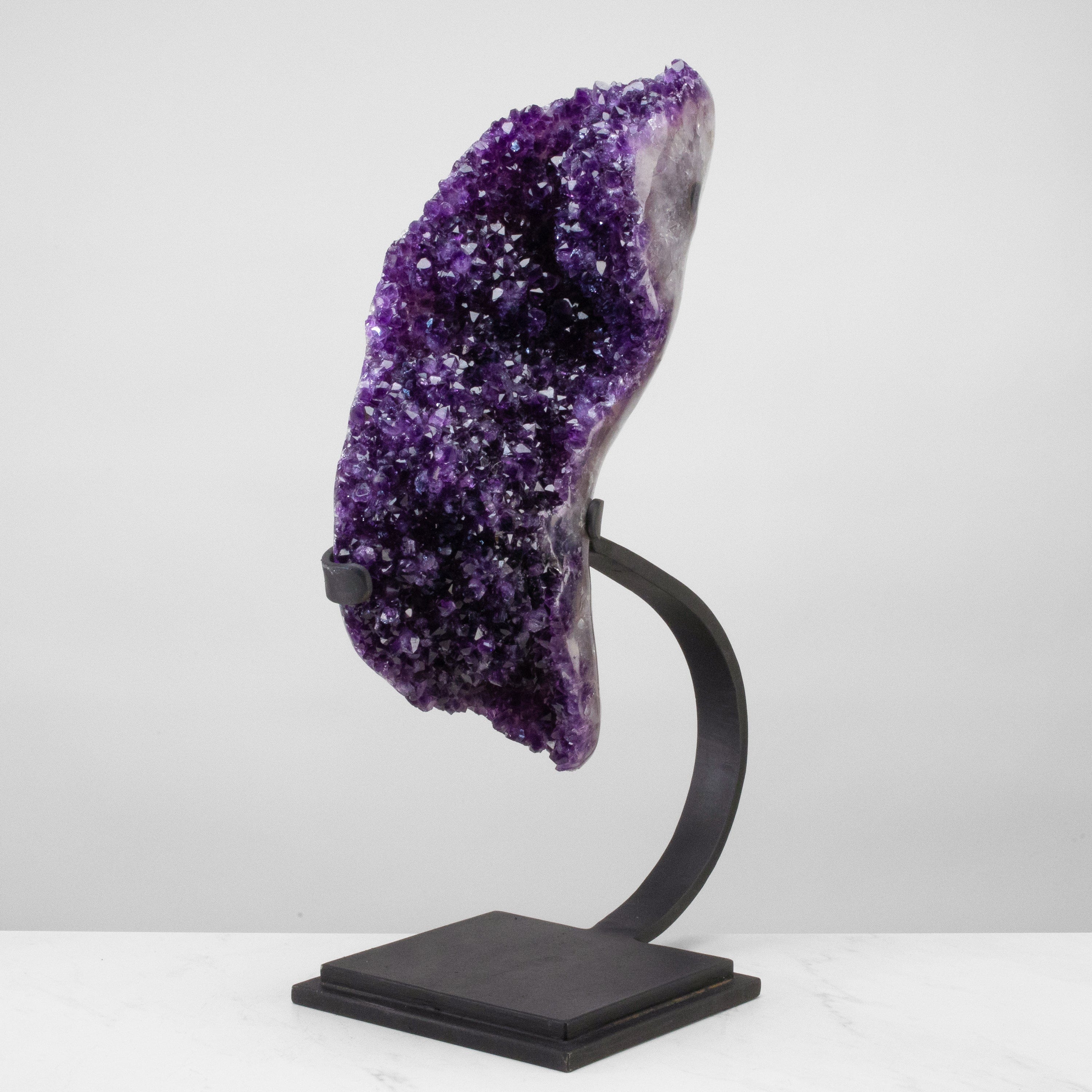 Kalifano Amethyst Uruguayan Amethyst Geode on Custom Stand - 24" / 51 lbs UAG24000.003