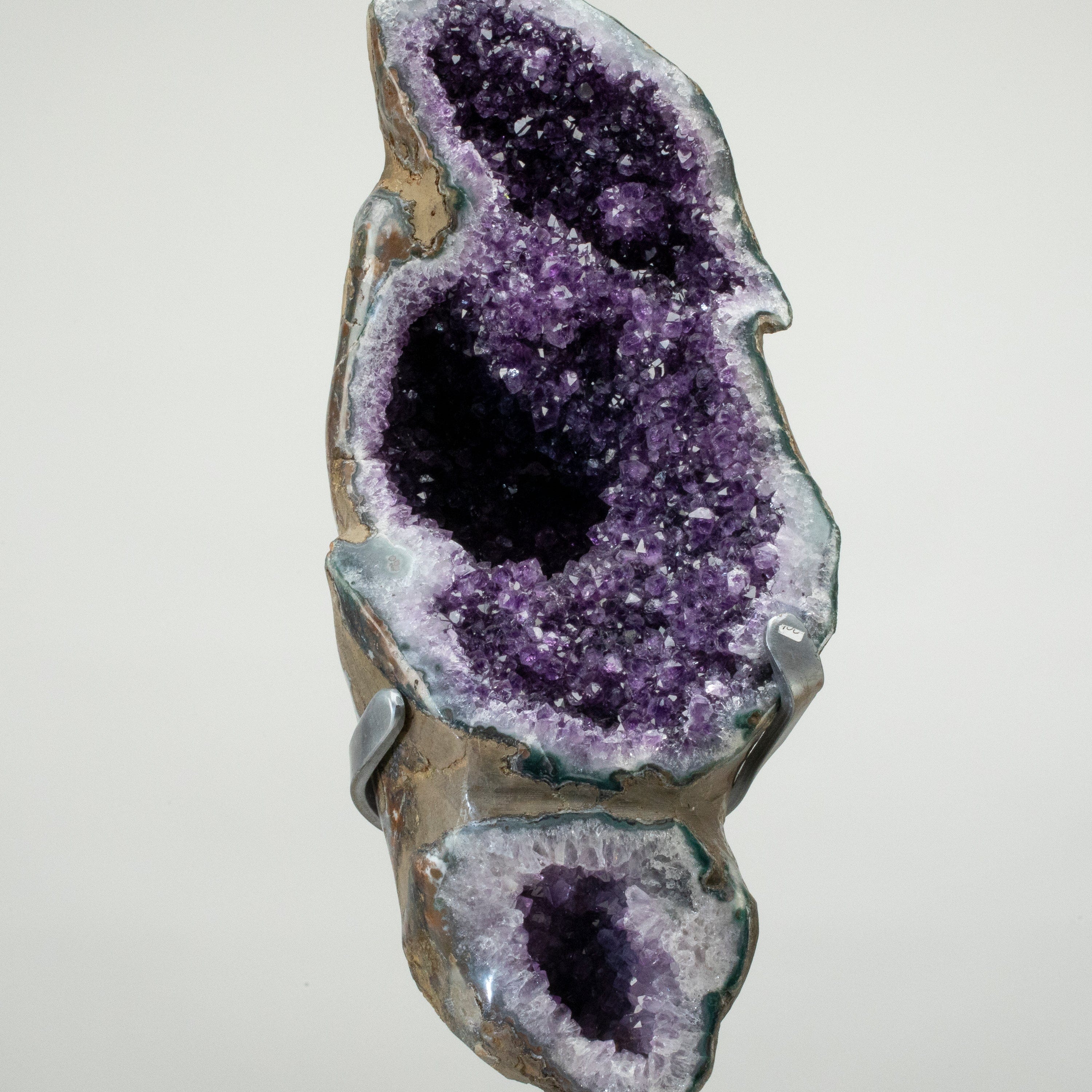 Kalifano Amethyst Uruguayan Amethyst Geode on Custom Stand - 26" / 39 lbs UAG18000.006