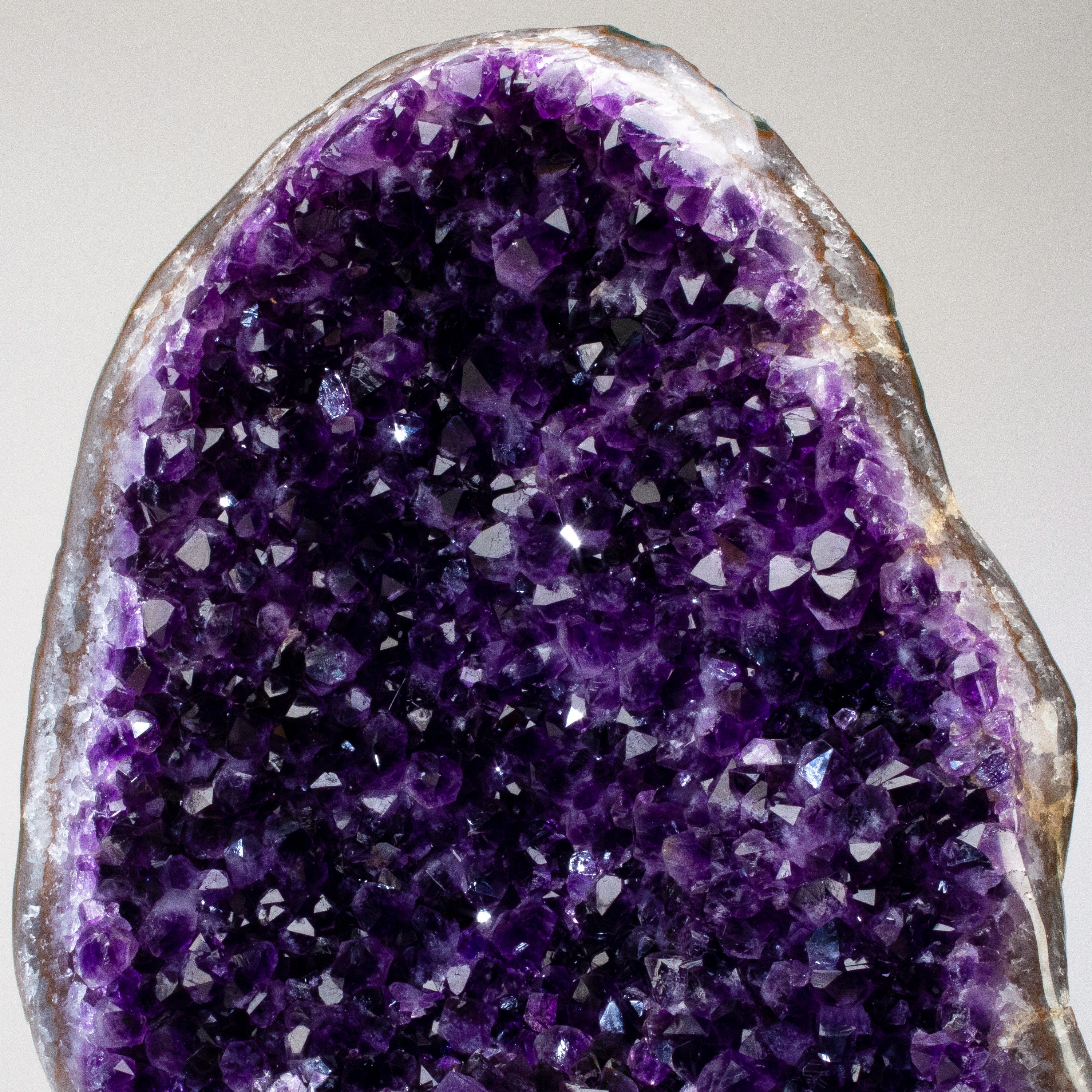 Kalifano Amethyst Uruguayan Amethyst Geode on Custom Stand - 31" / 52 lbs UAG24000.002