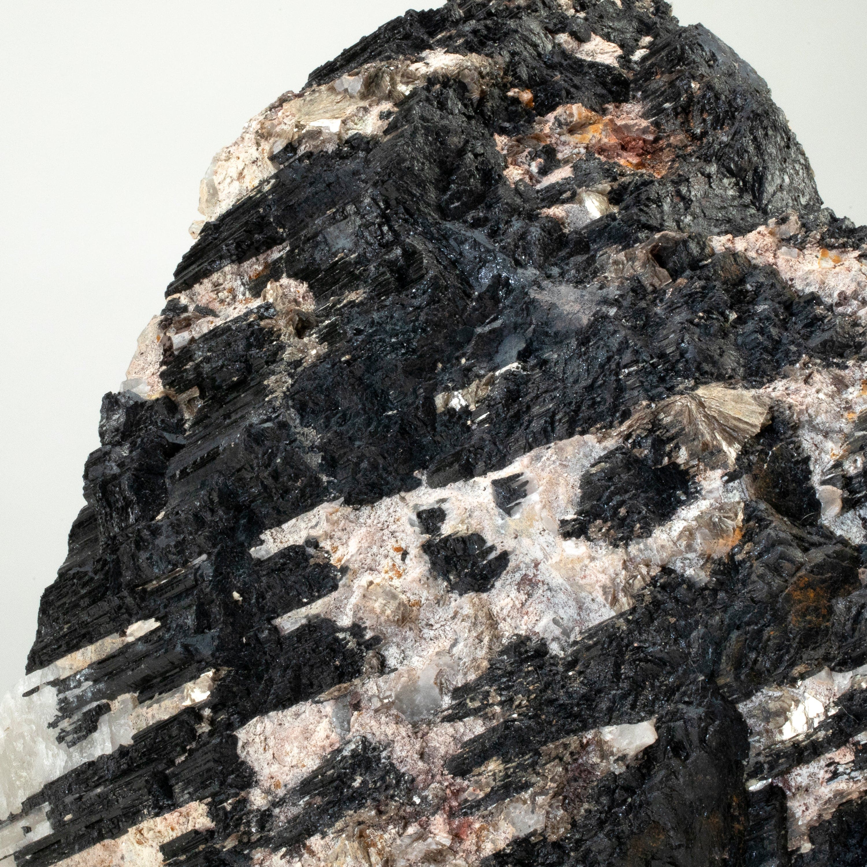 Kalifano Black Tourmaline Raw Black Tourmaline and Mica Log 12" / 31.8lbs BT2200.007