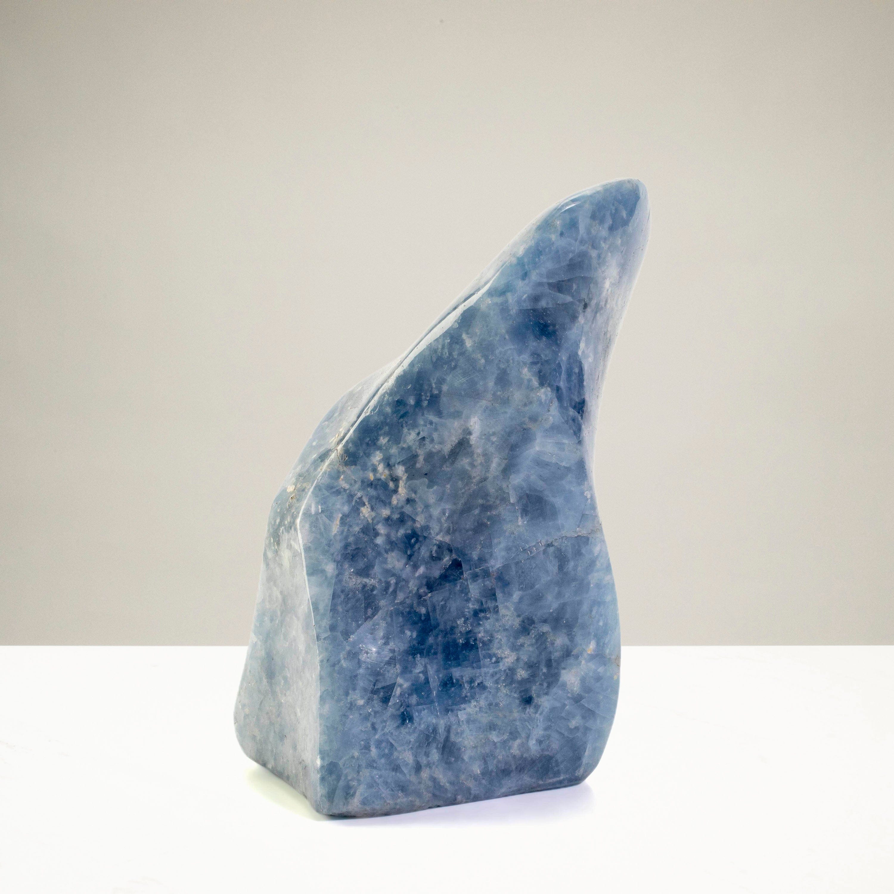 Kalifano Blue Calcite Blue Calcite Twist Flame - 6.5" / 1,800g CBF1200-BC