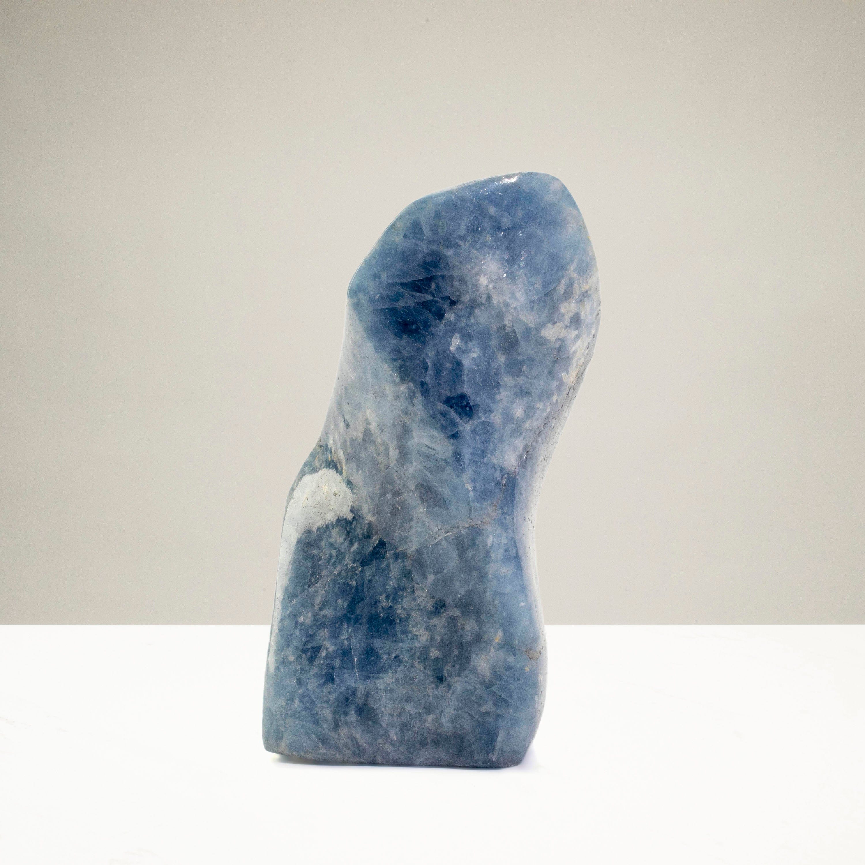 Kalifano Blue Calcite Blue Calcite Twist Flame - 6.5" / 1,800g CBF1200-BC