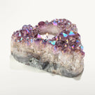 Angel Aura Borealis Amethyst Geode Tealight Candle Holder