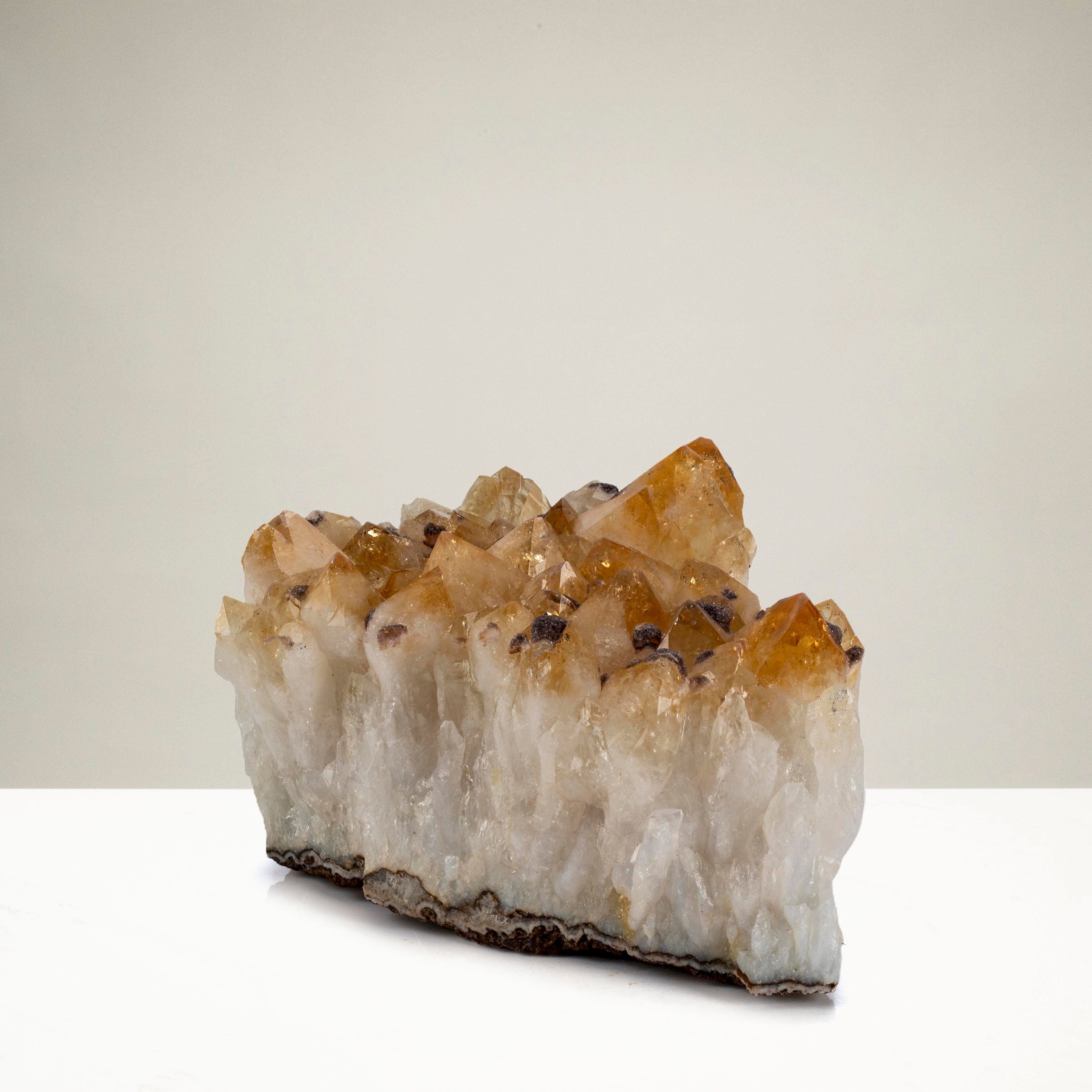 Kalifano Citrine Citrine Geode - 8.5 in. / 9.7 lbs BCG2000.005