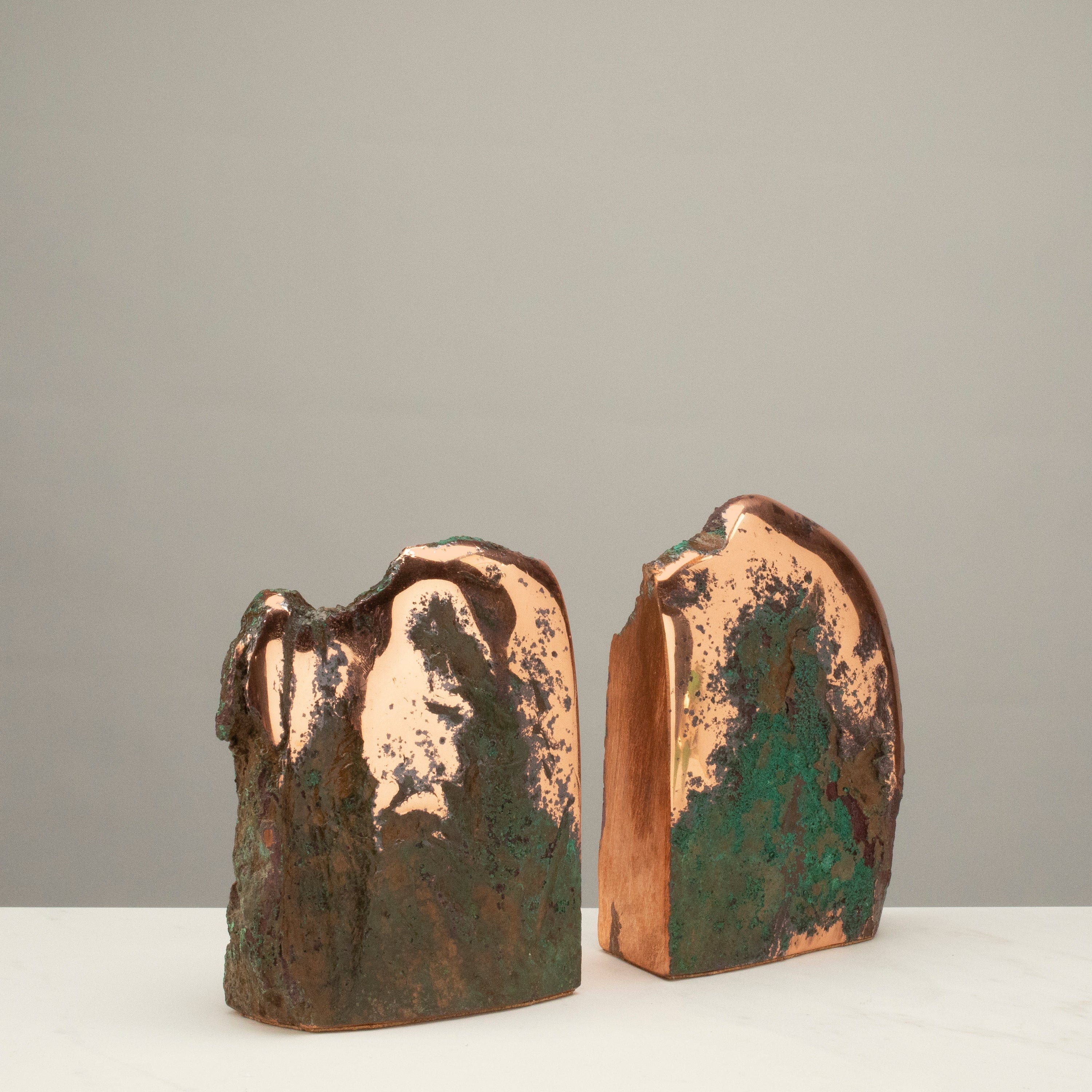 Kalifano Copper Copper Butchite Bookends from Michigan - 8.5" / 20lbs CPR4000.001