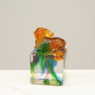 Elegant Goat Crystal Carving - A Symbol of Creativity and Fertility