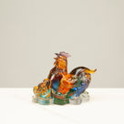 Elegant Rooster Crystal Carving - A Symbol of Vigilance and Positivity