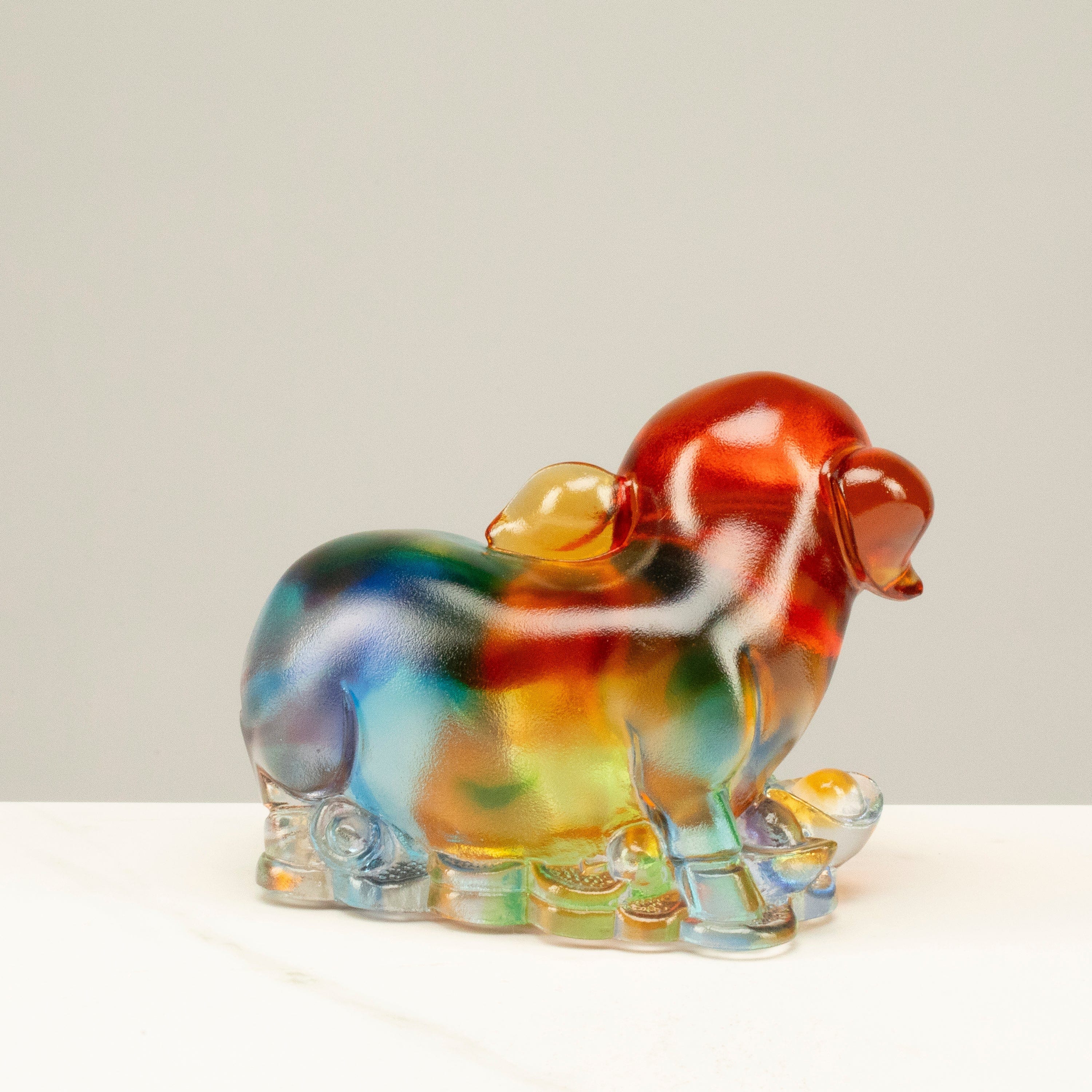 Kalifano Crystal Carving Luxurious Pig Crystal Carving - A Symbol of Wealth and Prosperity CRZ210-PIG