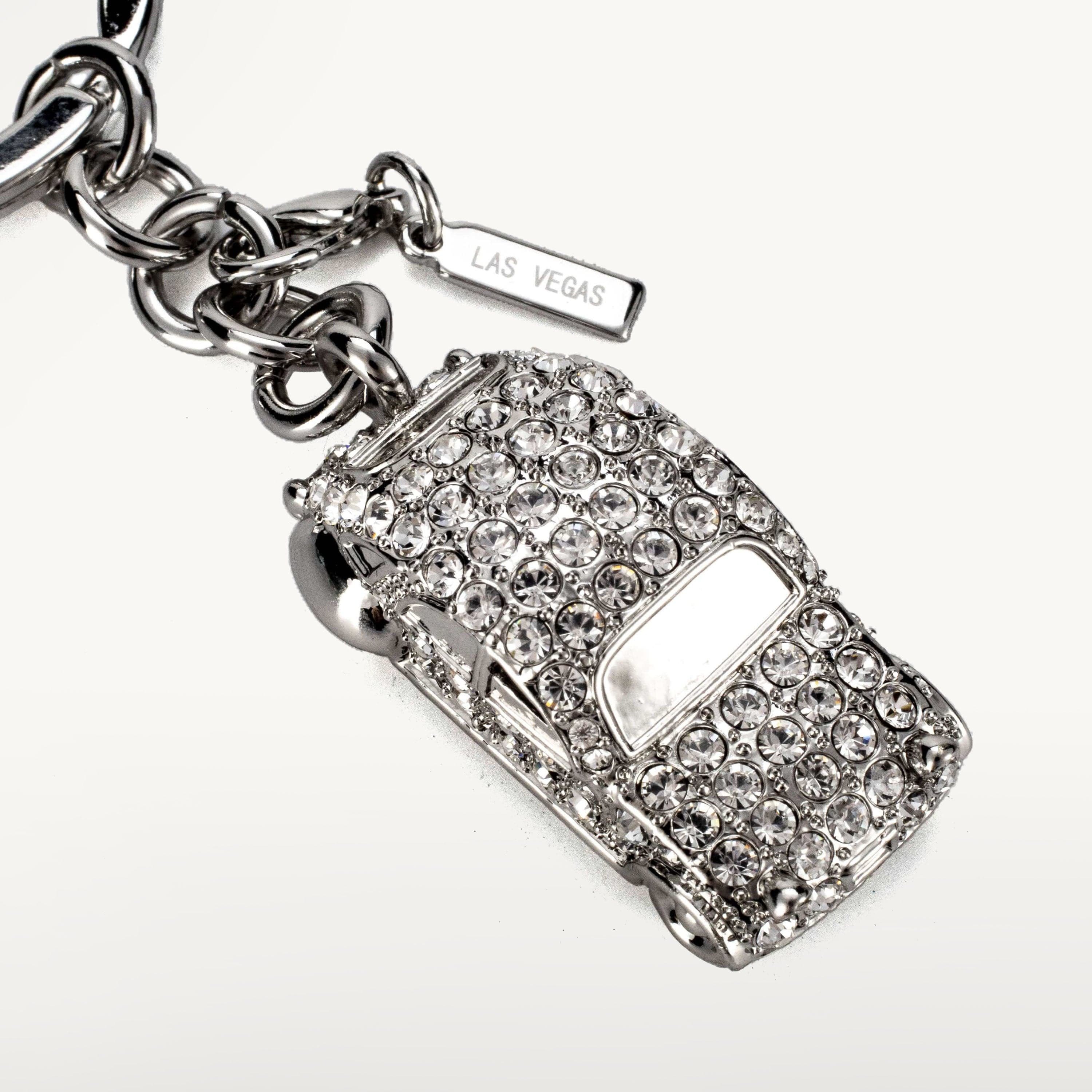 Kalifano Crystal Keychains Crystals Car Keychain made with Swarovski Crystals SKC-086