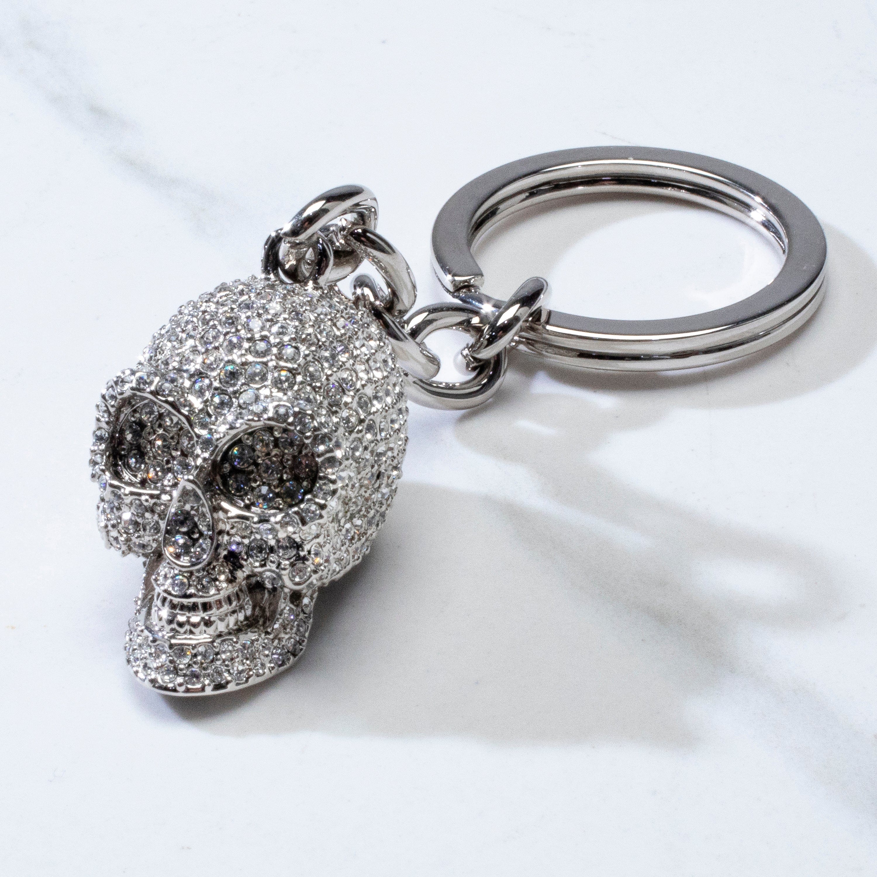 Kalifano Crystal Keychains Skull Keychain made with Swarovski Crystals SKC-090