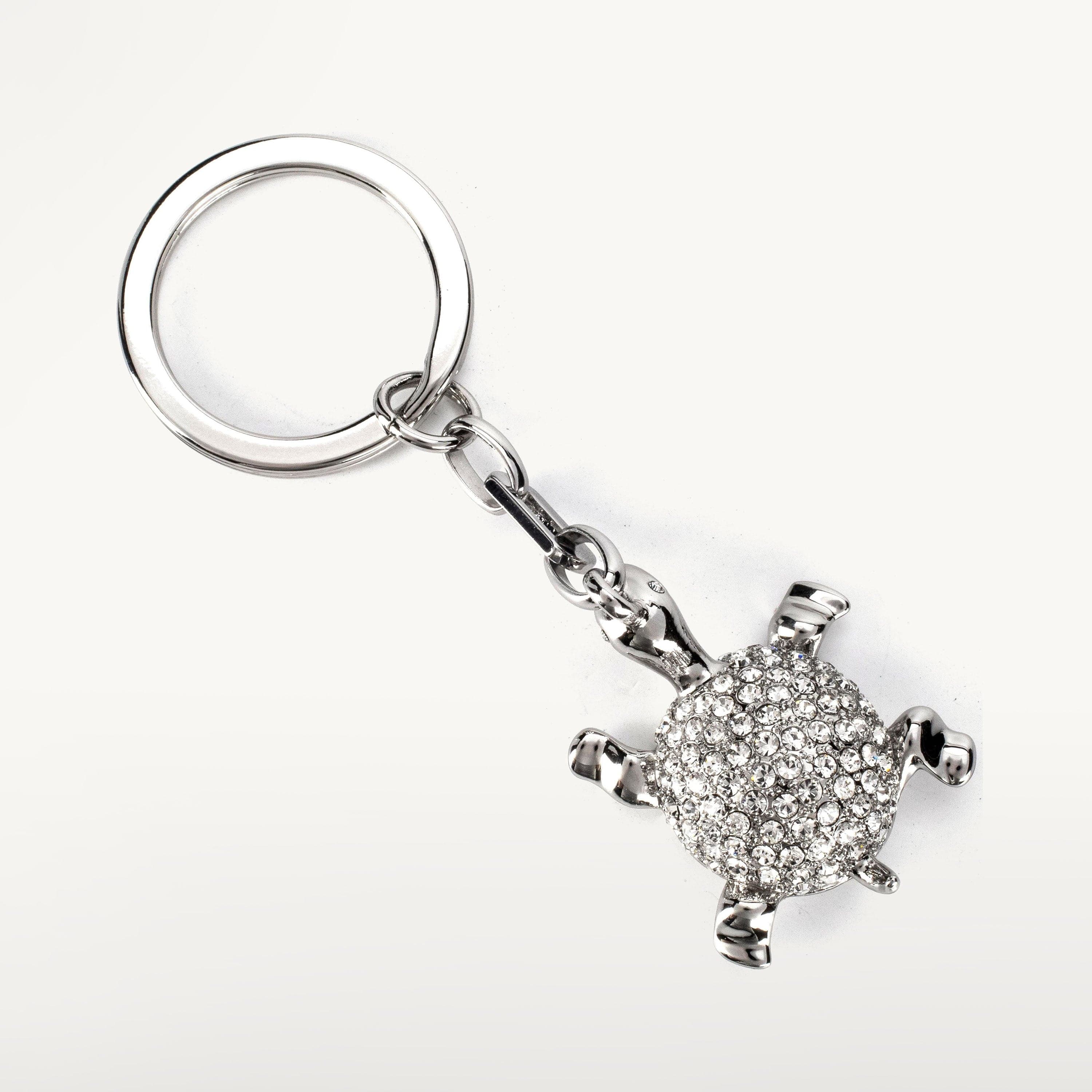 Kalifano Crystal Keychains Turtle Keychain made with Swarovski Crystals SKC-018