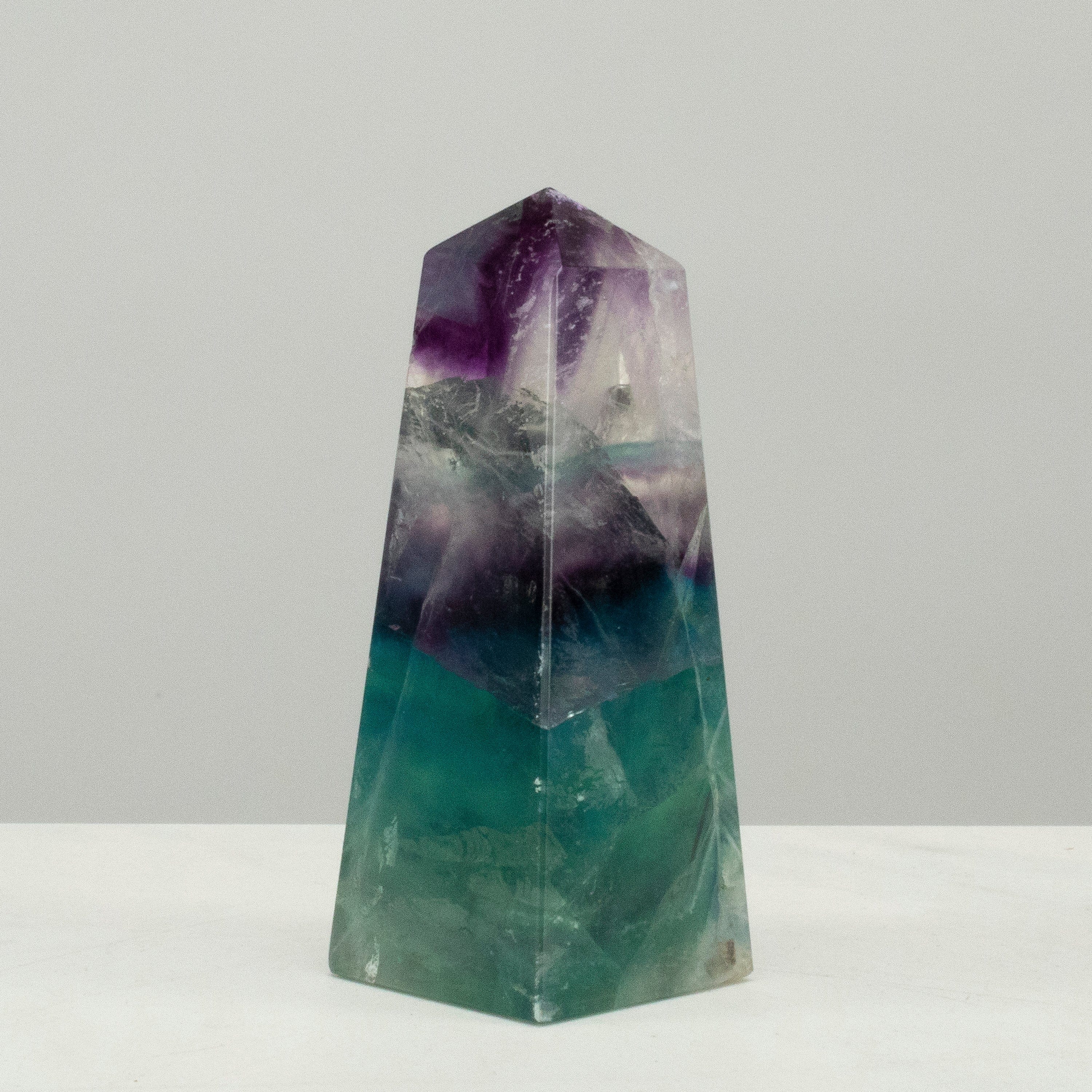 KALIFANO Fluorite Fluorite Obelisk Carving - 3.5" FP160-FL