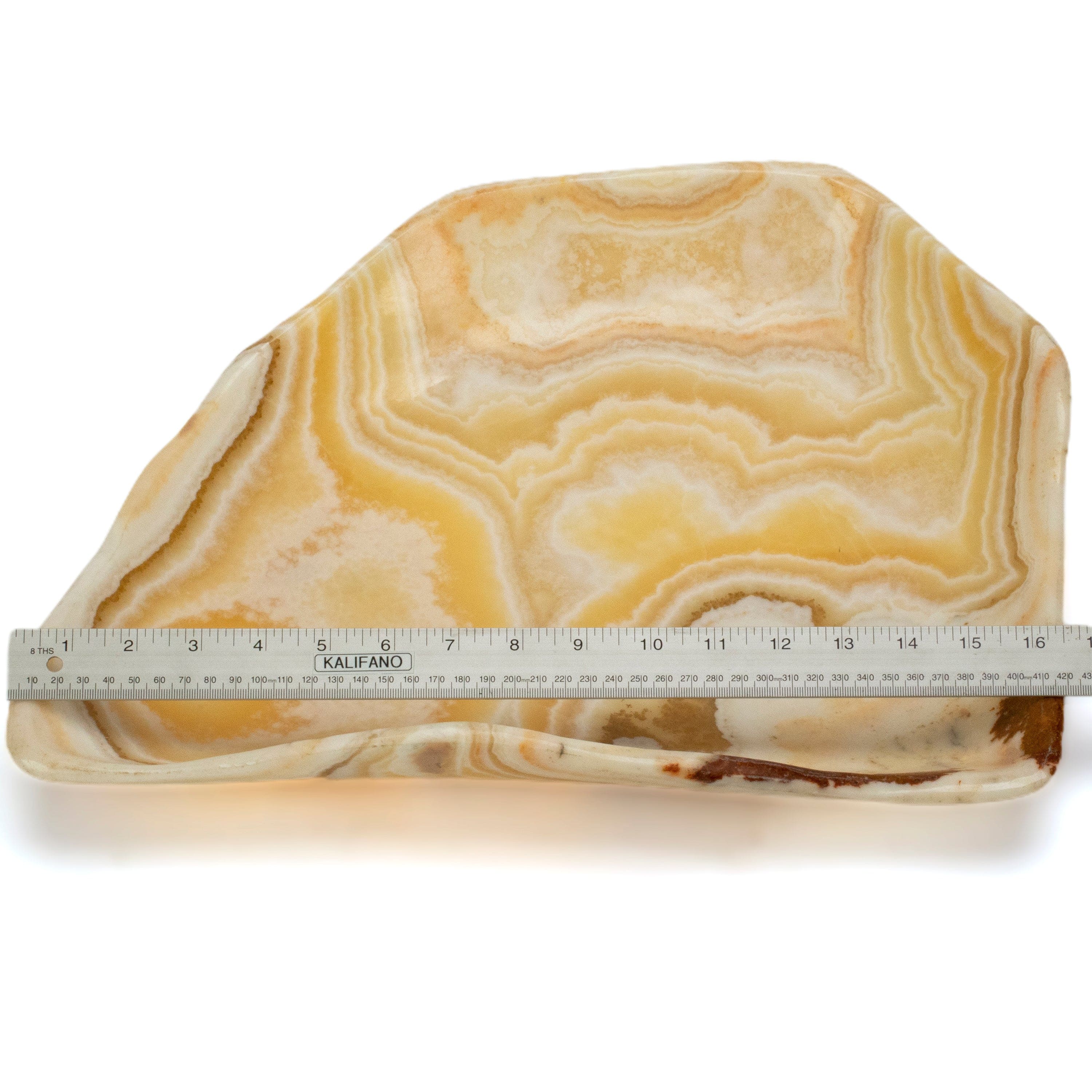 KALIFANO Gemstone Bowls Natural Onyx Bowl from Mexico - 19" BOWL1800.002