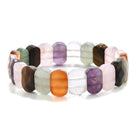 Multi Gemstone 14mm Beads Elastic Bracelet