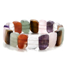 Multi Gemstone 14mm Beads Elastic Bracelet