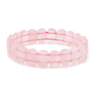 Rose Quartz 14mm Gemstone Bead Elastic Bracelet