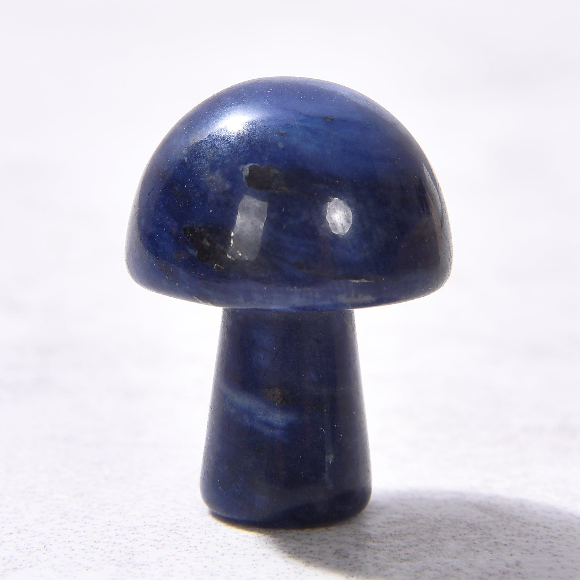 KALIFANO Gemstone Carvings 1" Sodalite Mushroom Natural Gemstone Carving CV1-M-SD