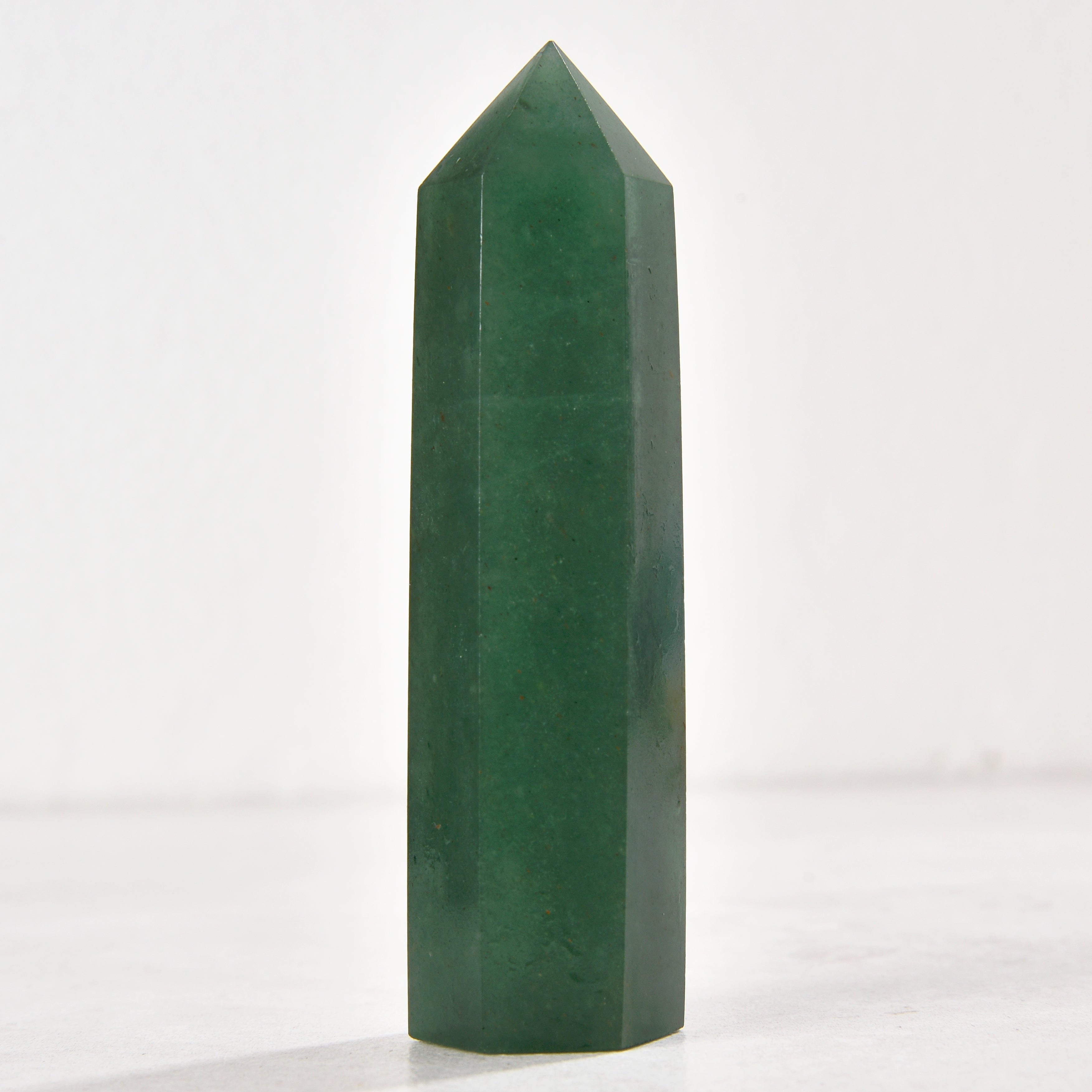 KALIFANO Gemstone Carvings 3.5" Aventurine Obelisk Tower Gemstone Carving GOT810-AV