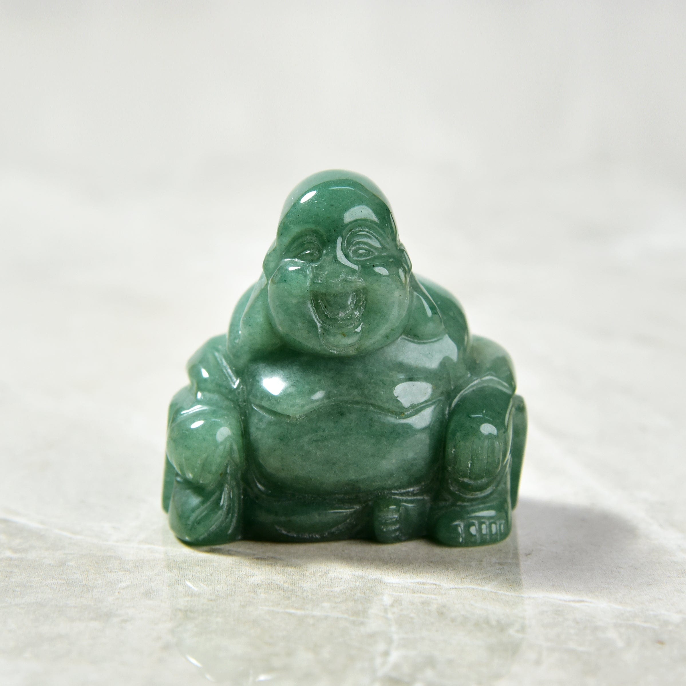 Kalifano Gemstone Carvings Aventurine Budha 2" Gemstone Carving CV30-B-AV