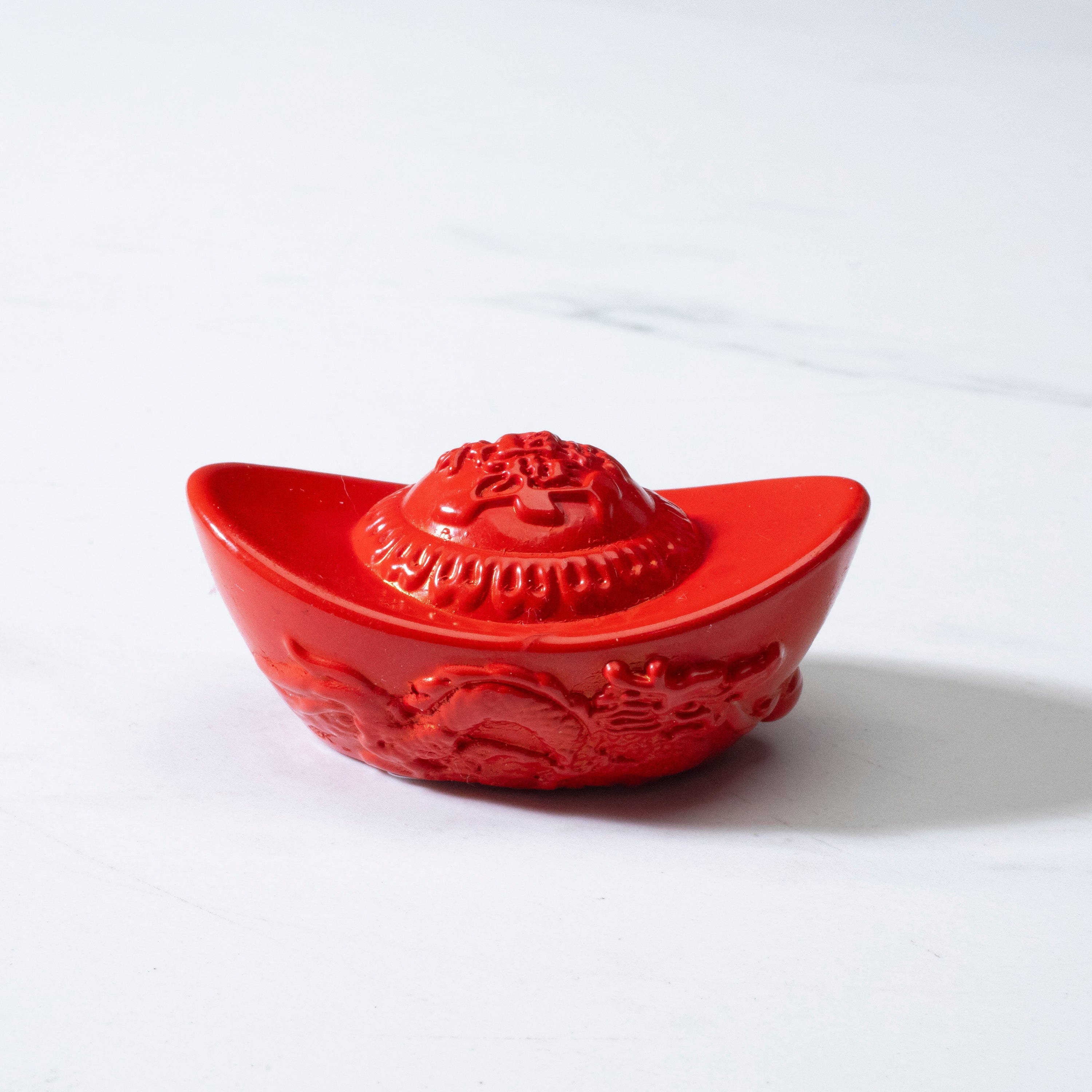 KALIFANO Gemstone Carvings Cinnabar Boat Carving CBAR163