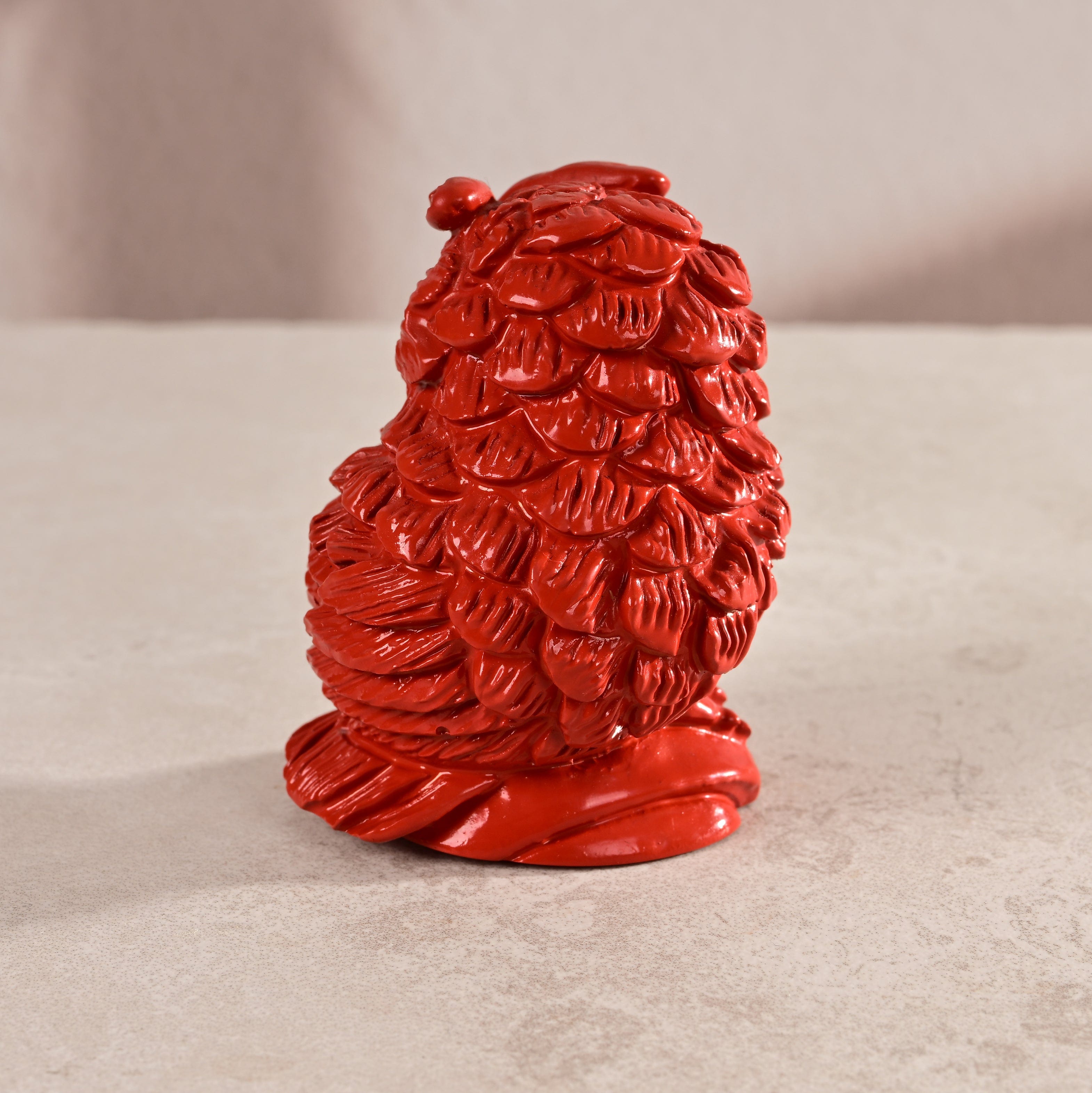 KALIFANO Gemstone Carvings Cinnabar Owl Carving CBAR70