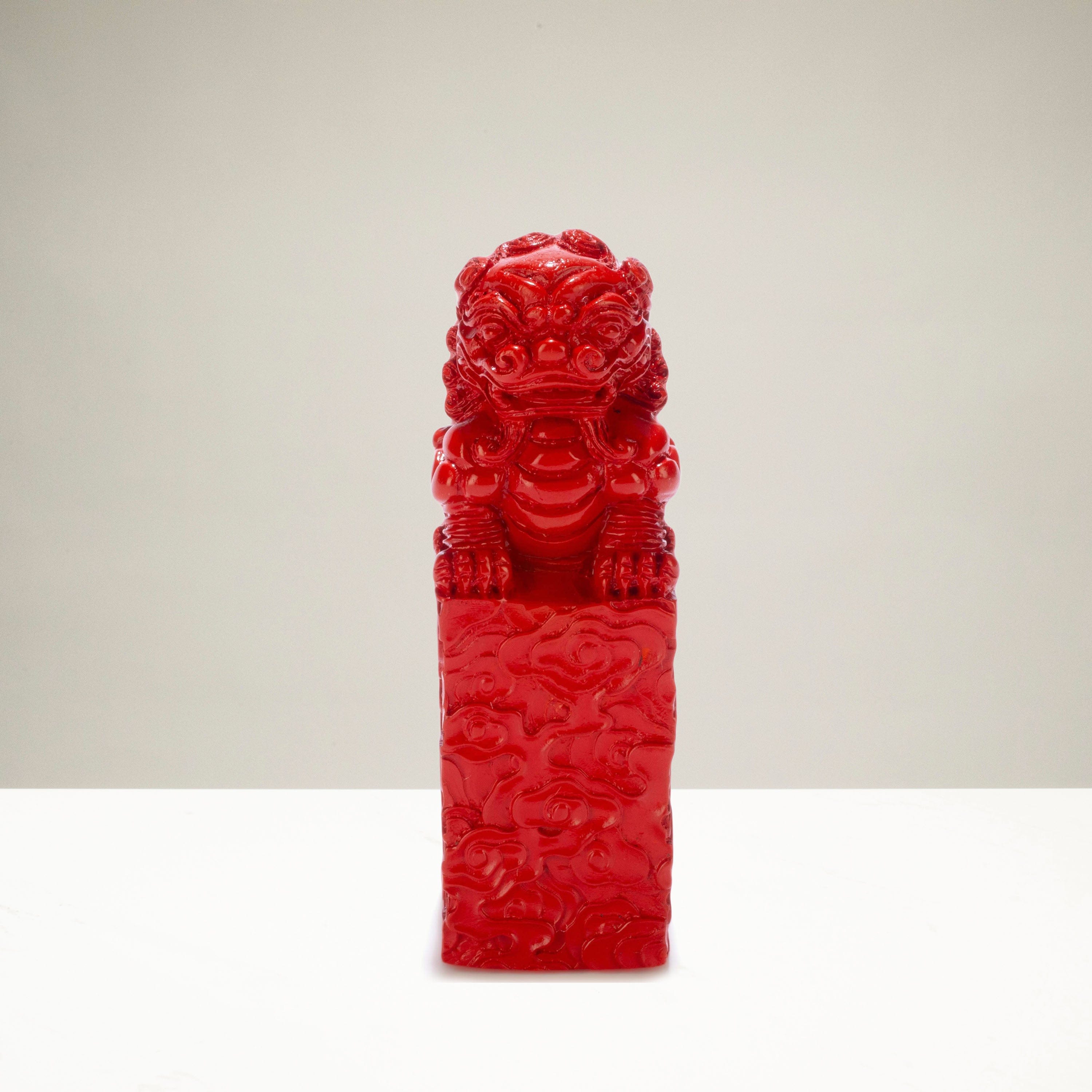 Kalifano Gemstone Carvings KALIFANO Original Cinnabar Carving - CBAR22 CBAR22