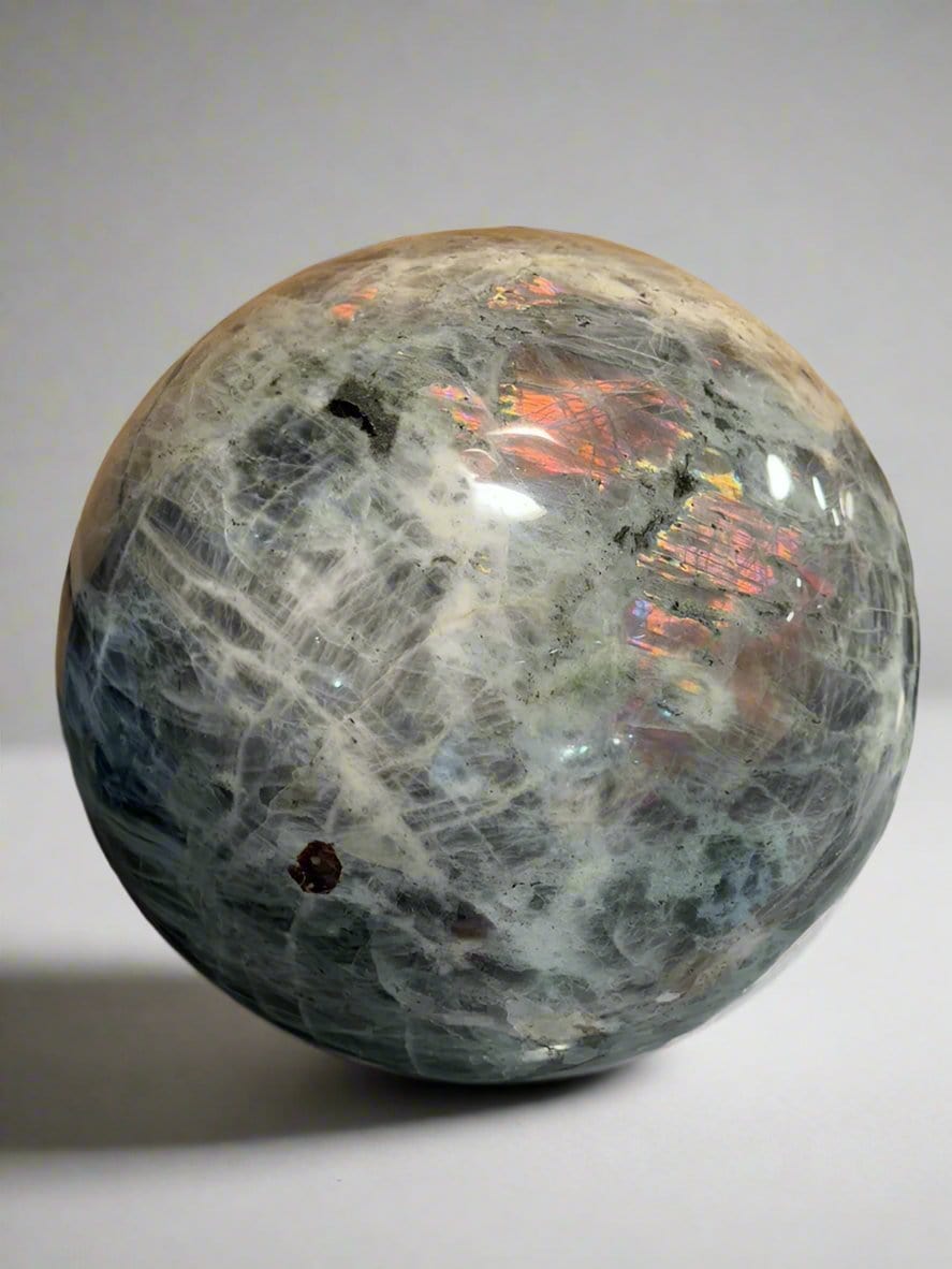 Kalifano Gemstone Carvings Labradorite Sphere Carving 15" / 132lbs CV30000-LB.001