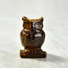 Tiger Eye Owl  2'' Natural Gemstone Carving