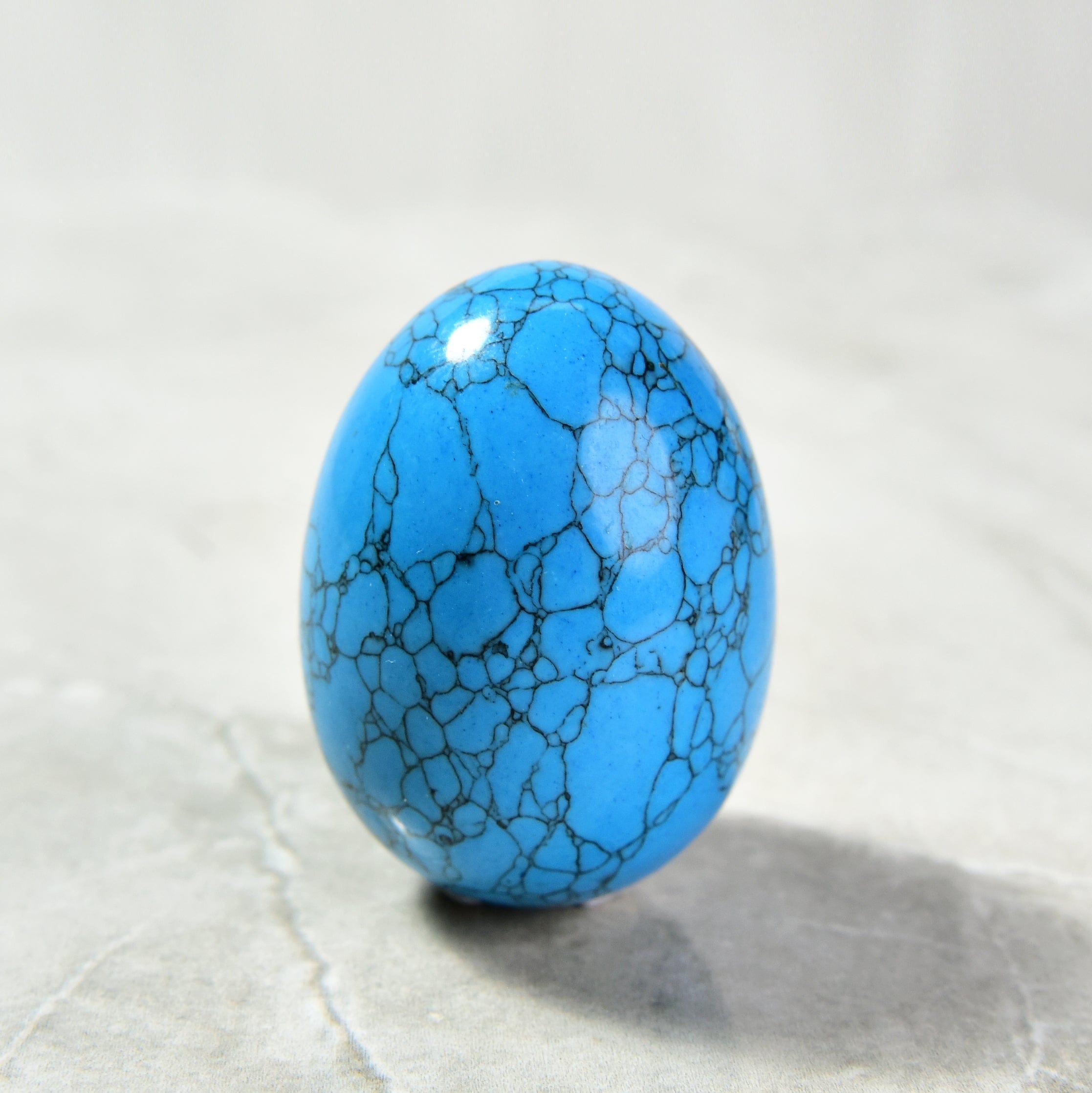 Kalifano Gemstone Carvings Turquoise Egg Gemstone Carving CV14-EG-TQ