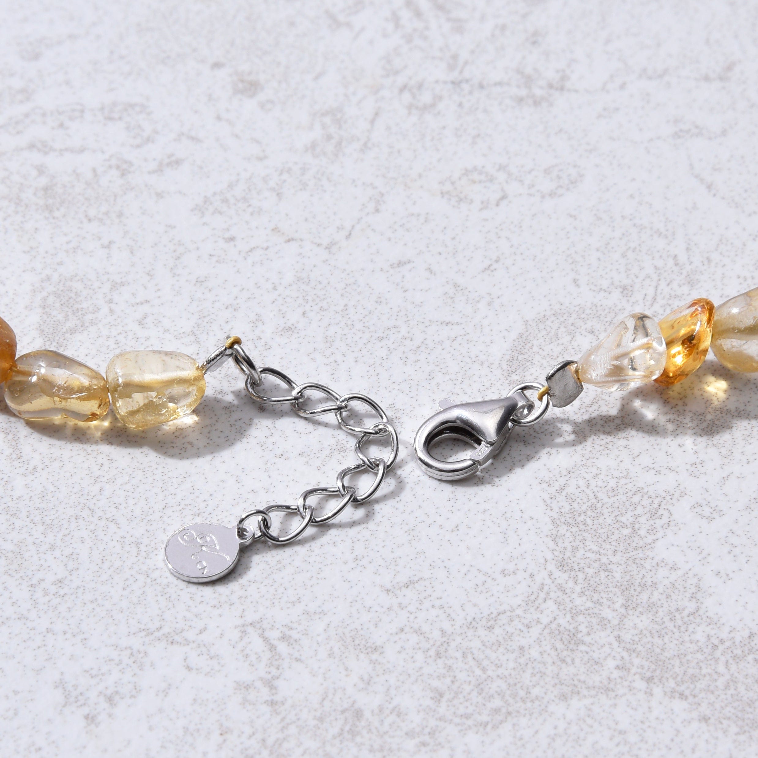 KALIFANO Gemstone Jewelry 8mm Citrine 30" Necklace / Multi wrap Bracelet N77-CT