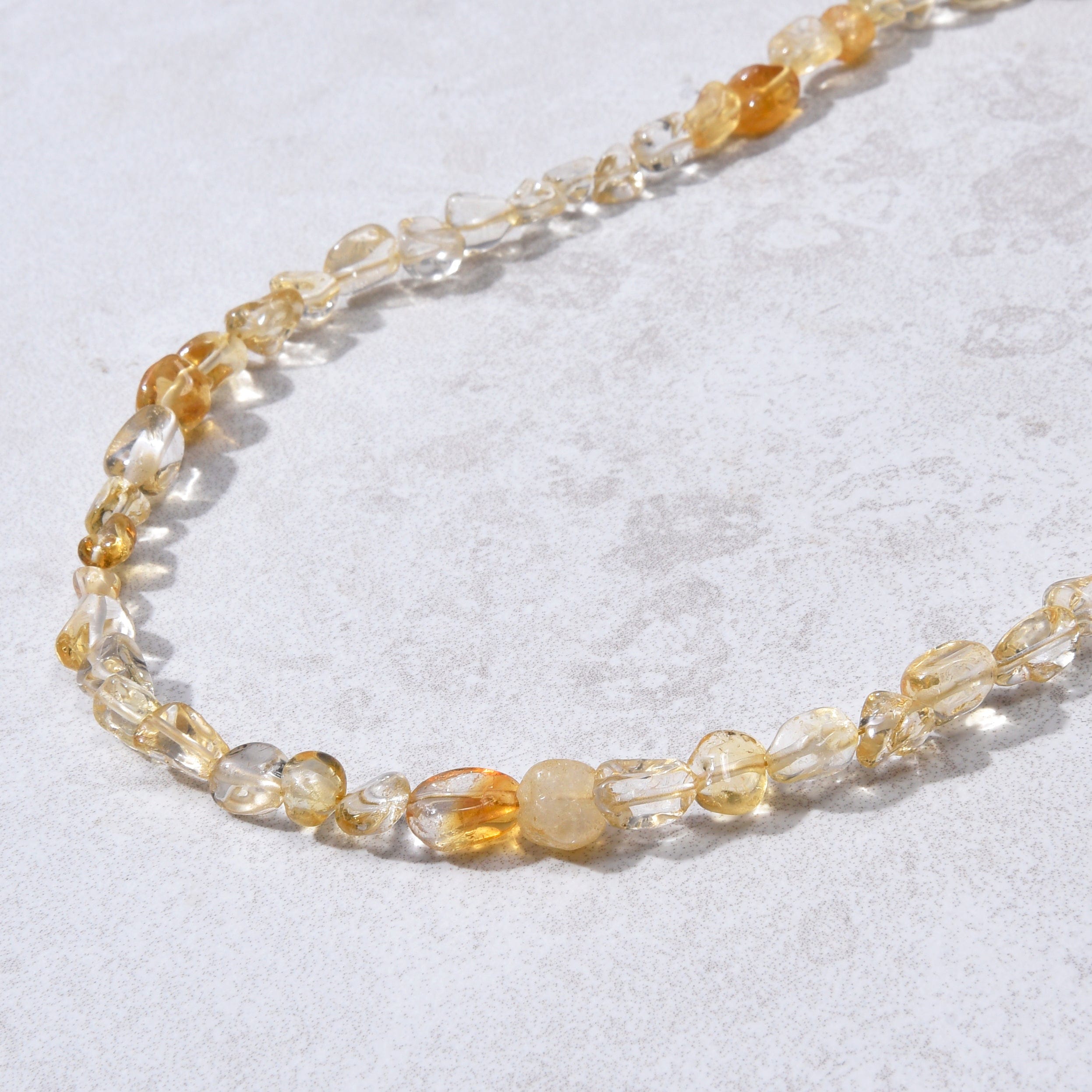 KALIFANO Gemstone Jewelry 8mm Citrine 30" Necklace / Multi wrap Bracelet N77-CT