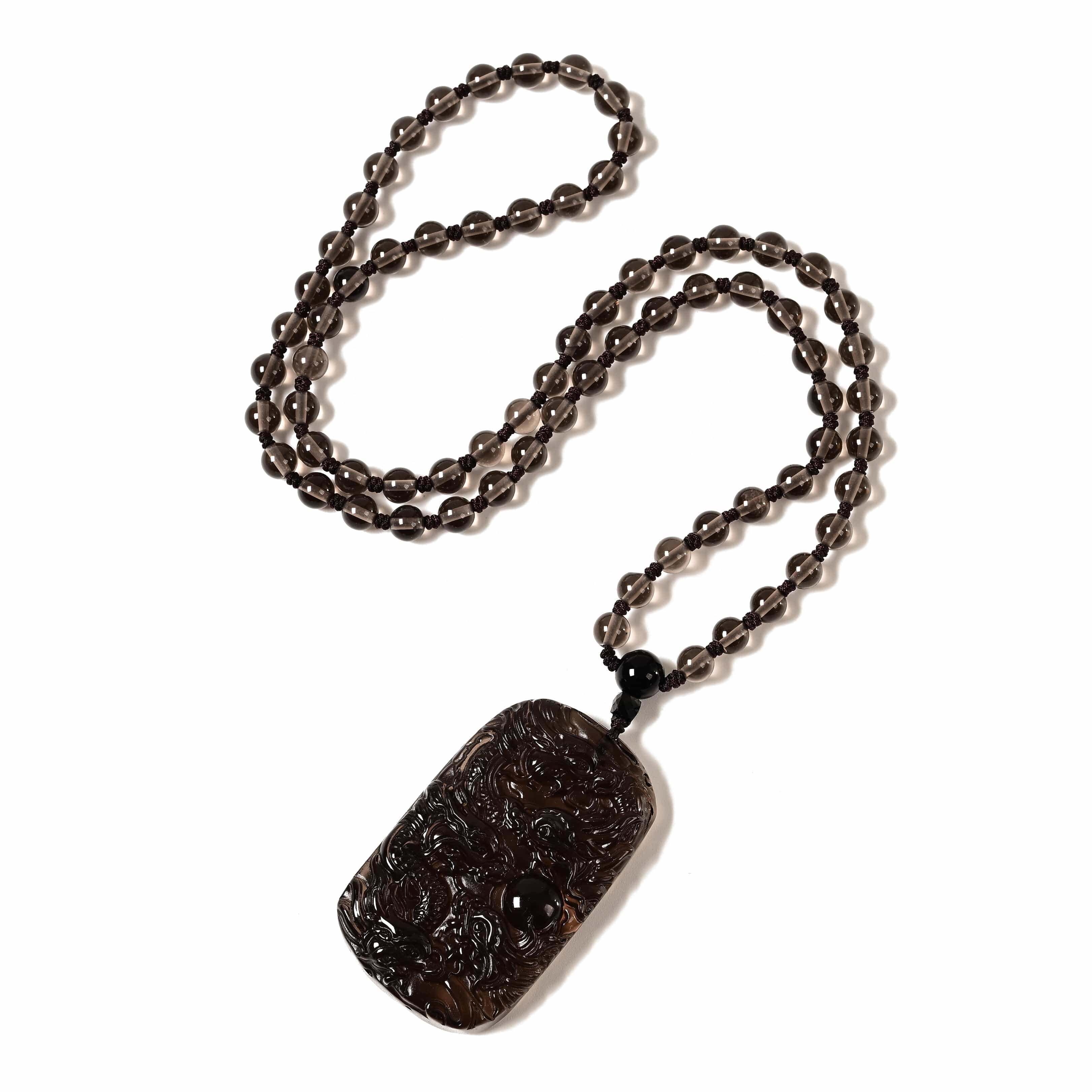 KALIFANO Gemstone Necklaces Obsidian Dragon Necklace ODR-OB