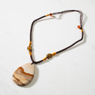 Picture Jasper Slice Necklace