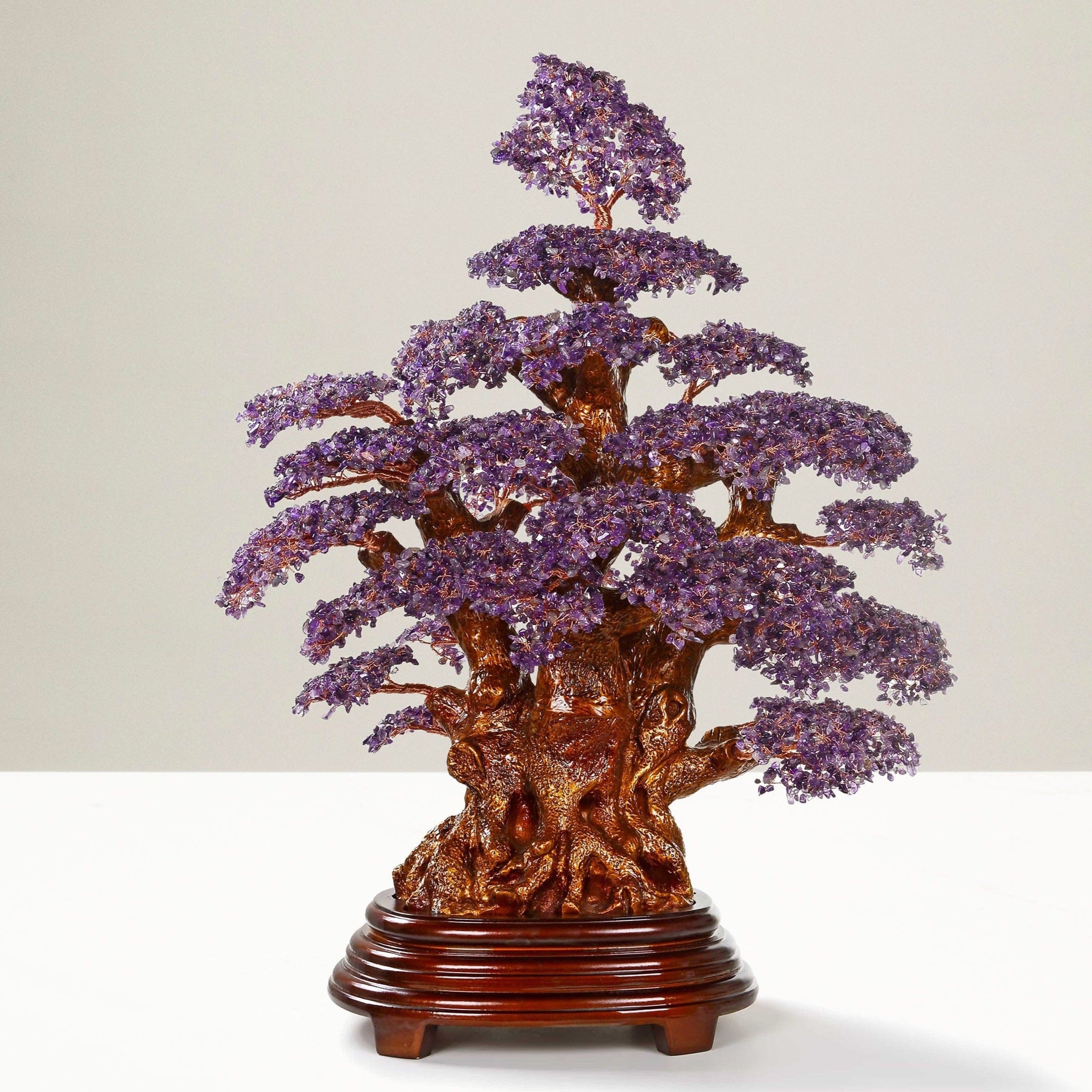 Kalifano Gemstone Trees Amethyst Gemstone Tree of Life Showpiece with 6,000+ Stones K92800-AM