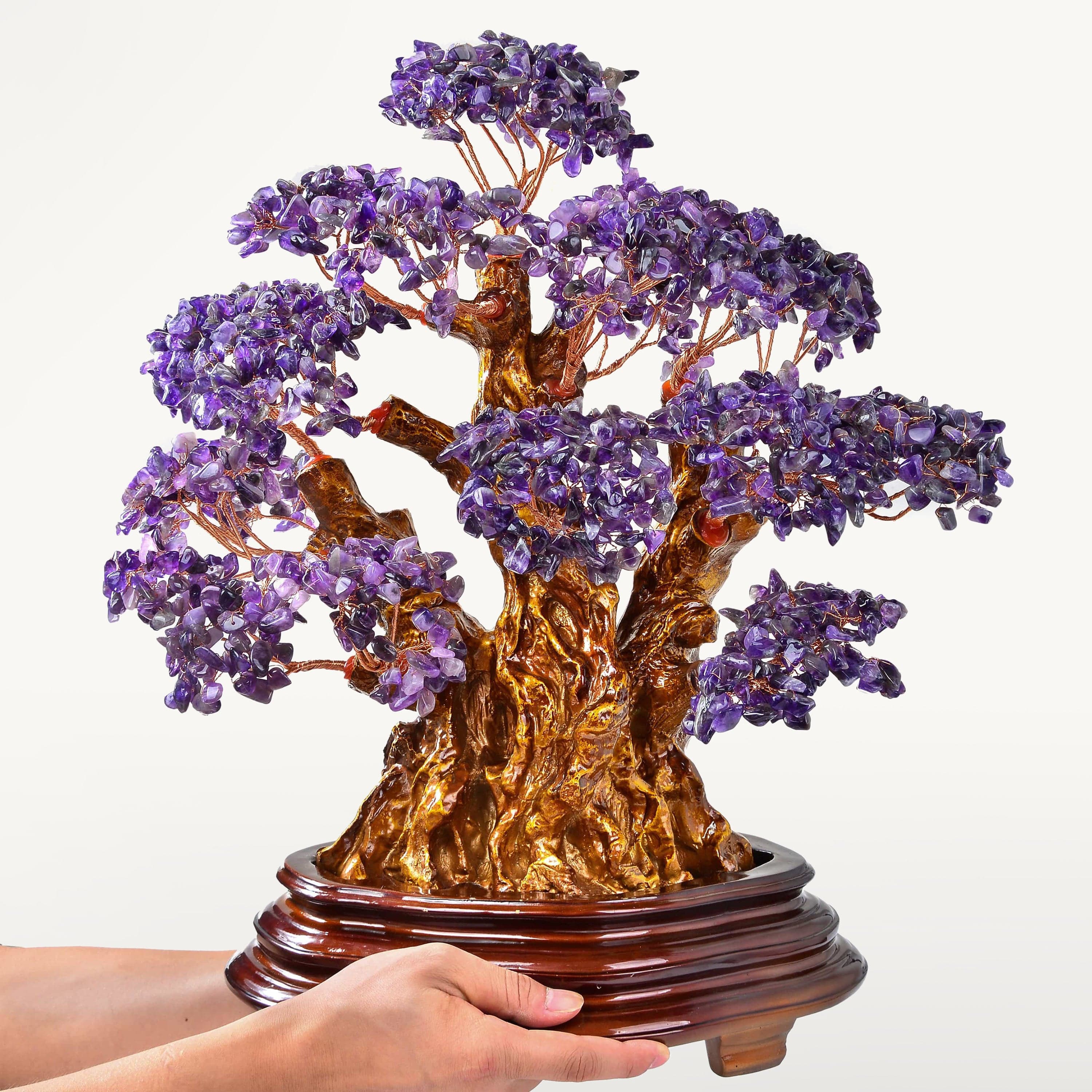 Kalifano Gemstone Trees Amethyst Tree of Life Centerpiece with over 2,000 Natural Gemstones K9800-AM