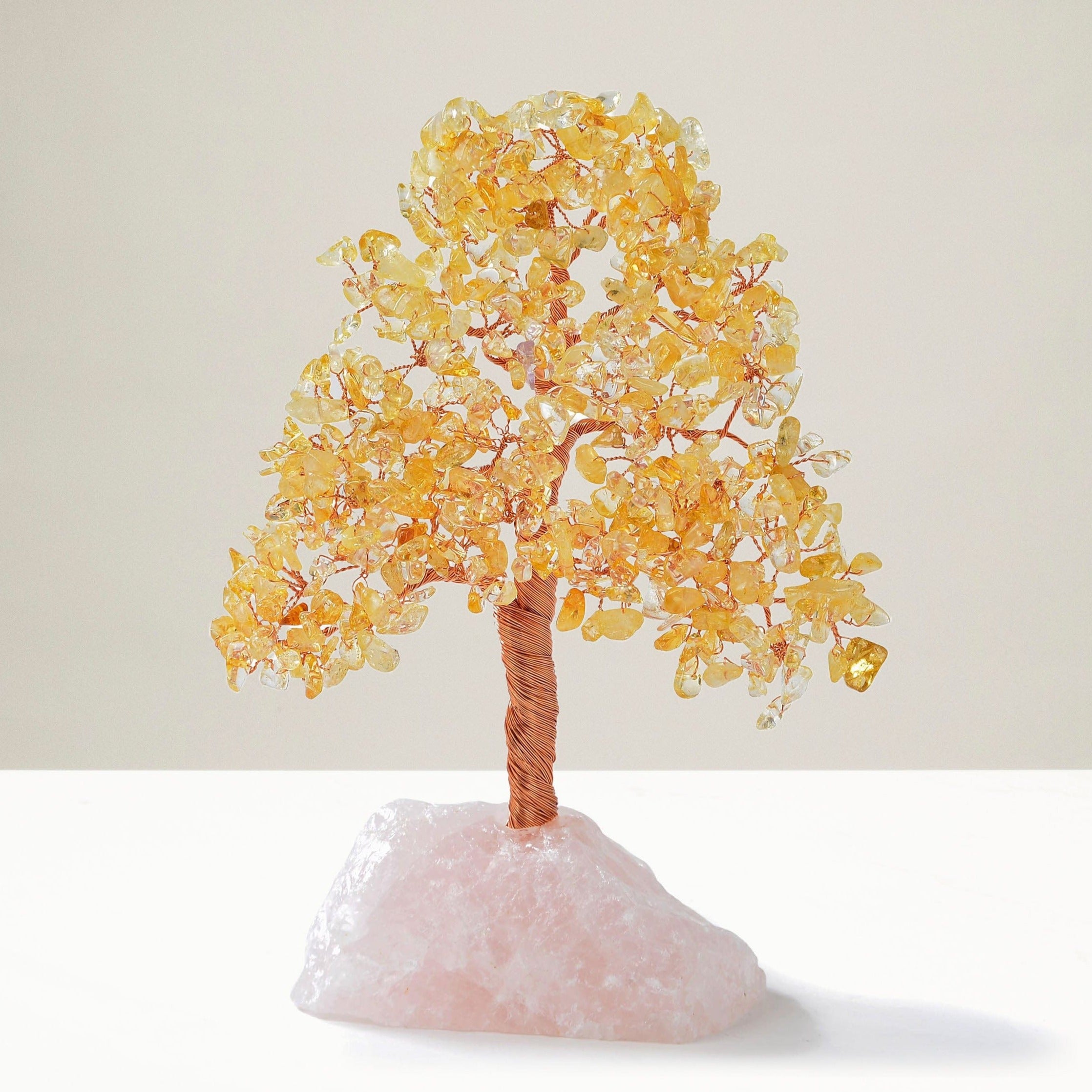 Kalifano Gemstone Trees Citrine Bonsai Tree of Life with 414 Crystals K965R-CT