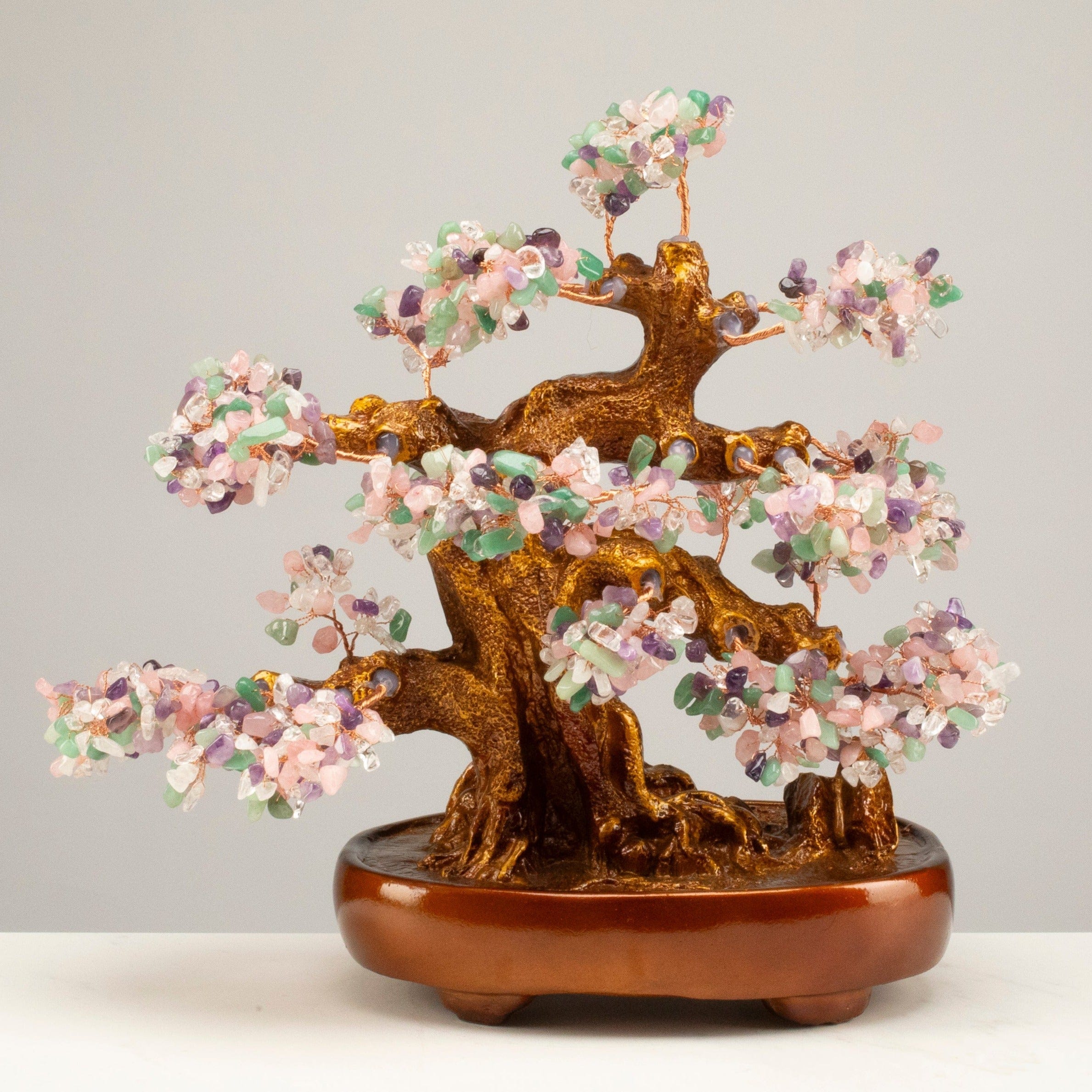 Kalifano Gemstone Trees Multi-Gemstone Bonsai Tree of Life with 1,251 Natural Gemstones K9150N-MT2