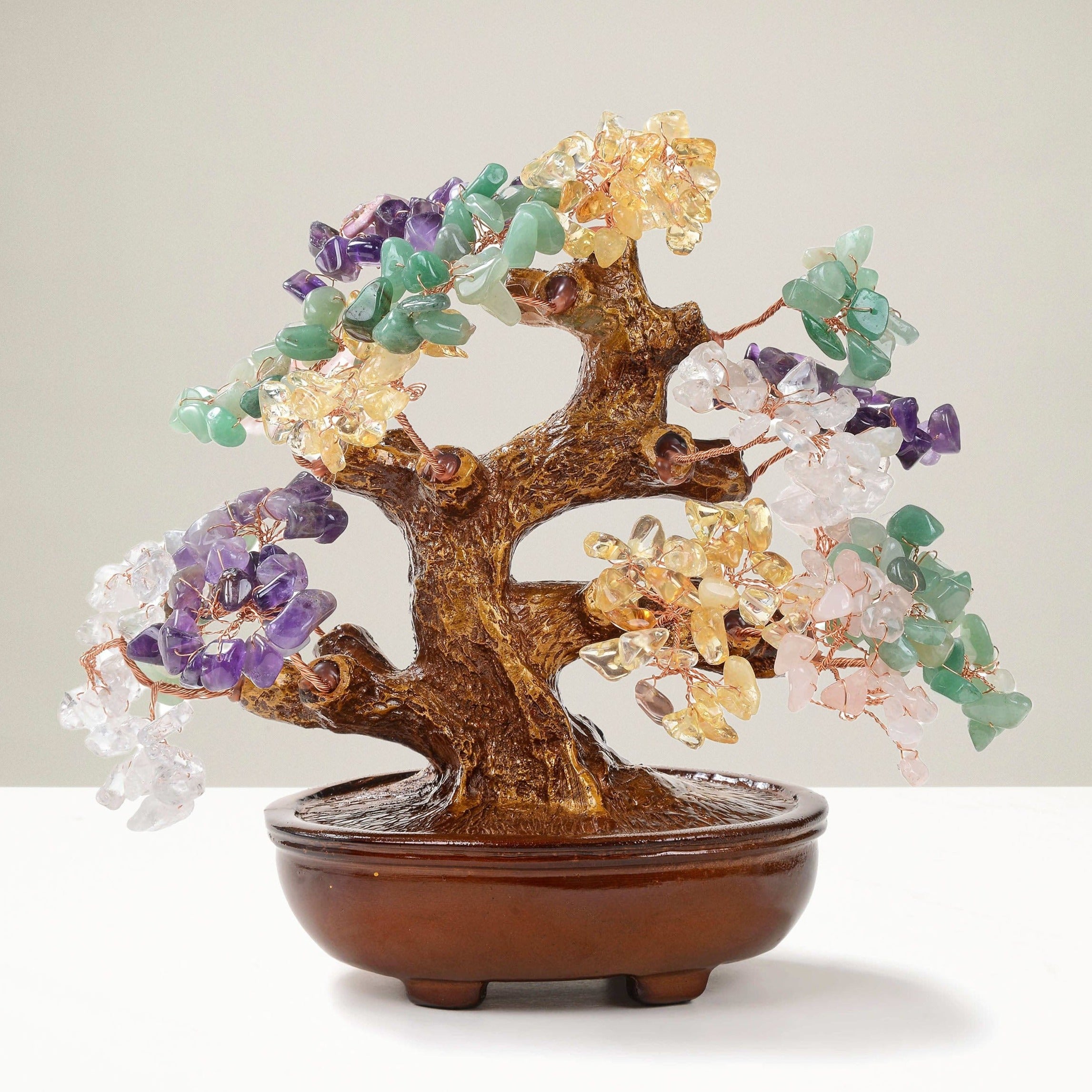 Kalifano Gemstone Trees Multi-Gemstone Tree of Life with 360 Natural Gemstones K944-MT